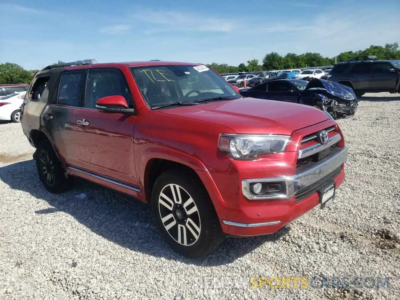 1 Photograph of a damaged car JTEBU5JR9L5824590 TOYOTA 4RUNNER 2020