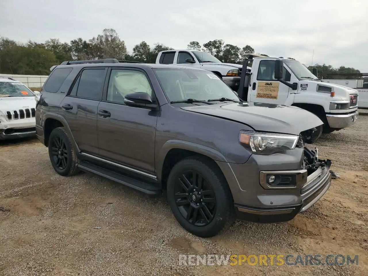 4 Фотография поврежденного автомобиля JTECU5JR3M5249098 TOYOTA 4RUNNER 2021