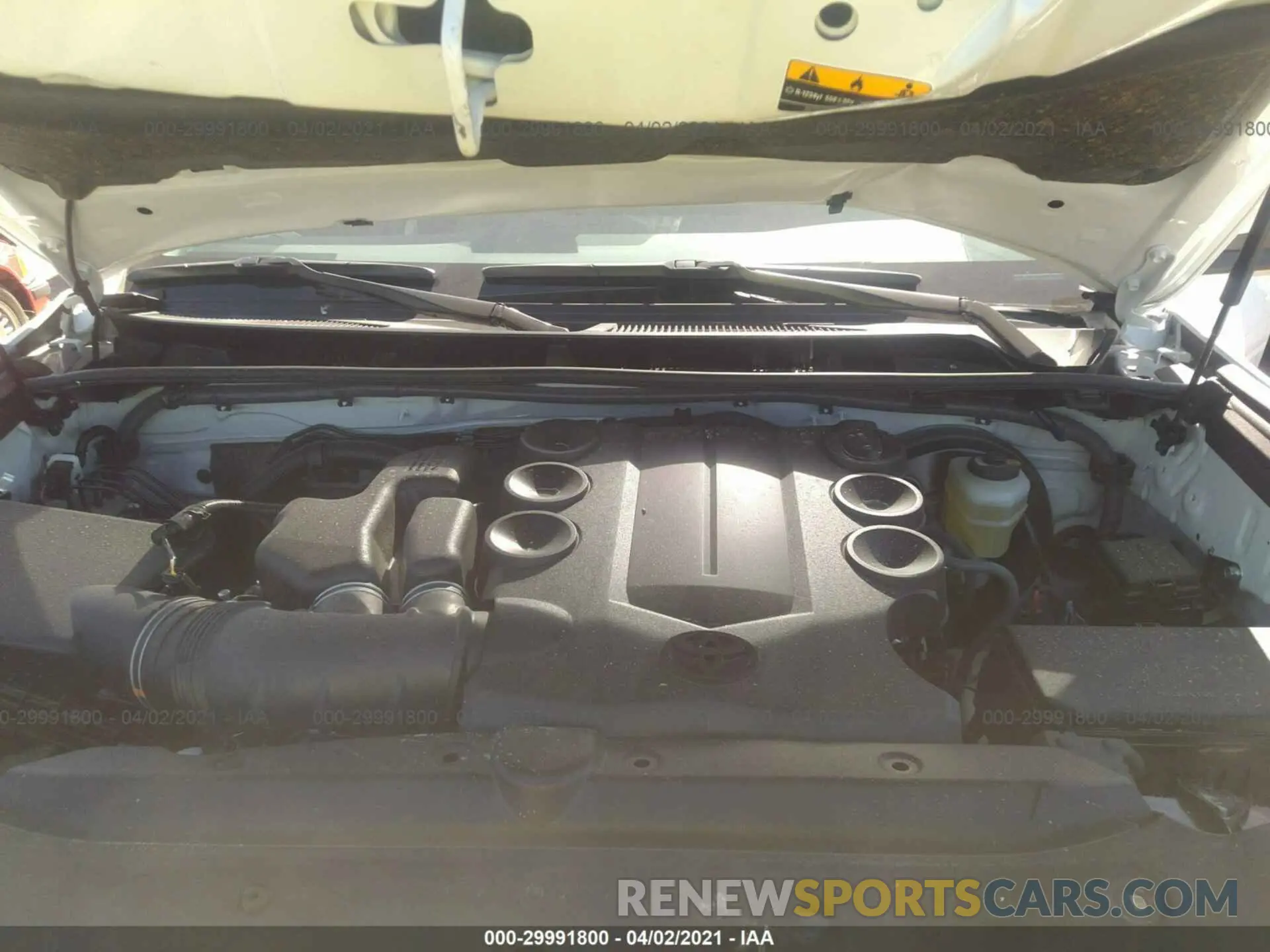 10 Фотография поврежденного автомобиля JTEEU5JR2M5234150 TOYOTA 4RUNNER 2021
