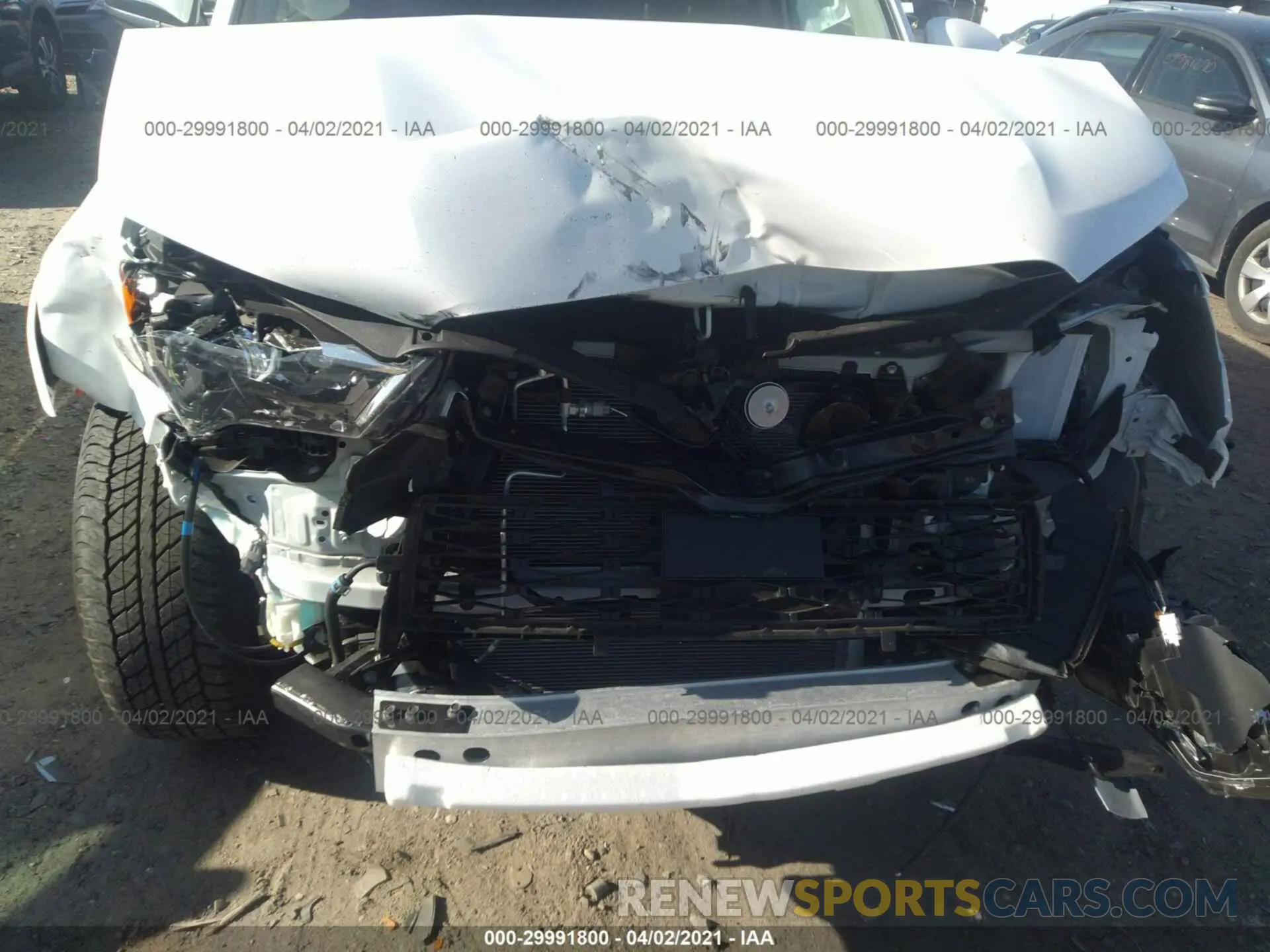 6 Фотография поврежденного автомобиля JTEEU5JR2M5234150 TOYOTA 4RUNNER 2021