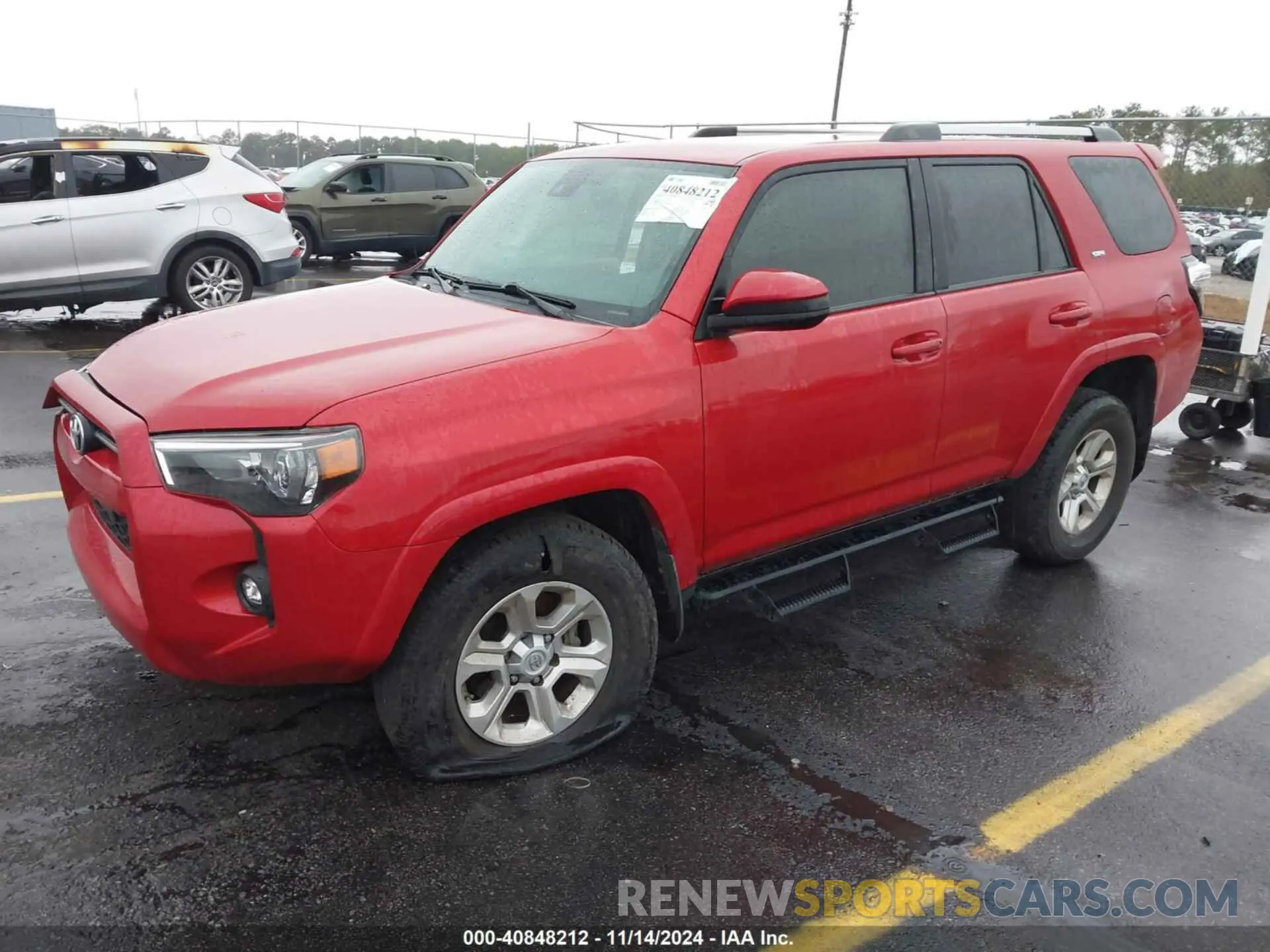 2 Photograph of a damaged car JTEEU5JR6M5249945 TOYOTA 4RUNNER 2021