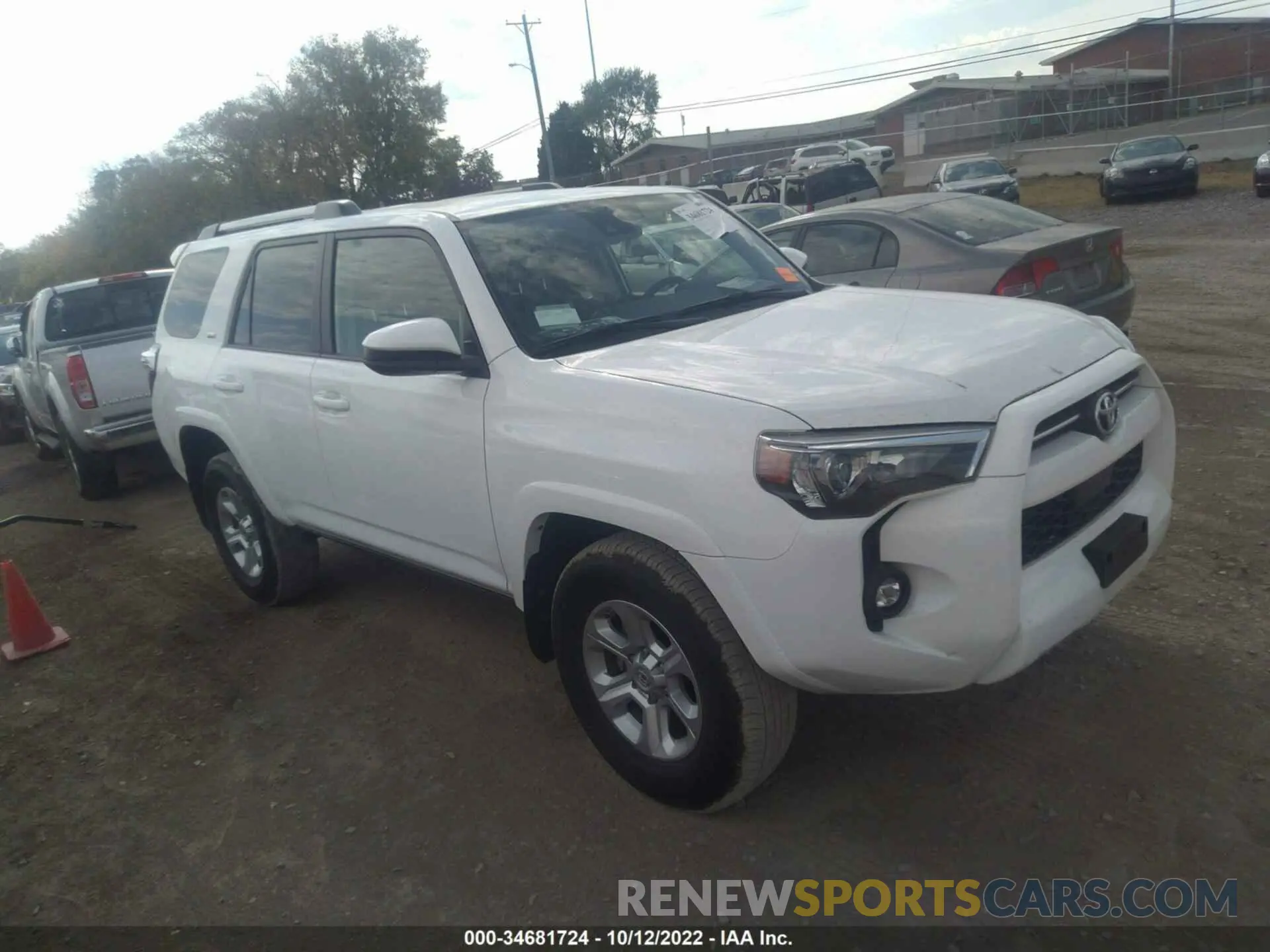 1 Photograph of a damaged car JTEEU5JR7M5249209 TOYOTA 4RUNNER 2021