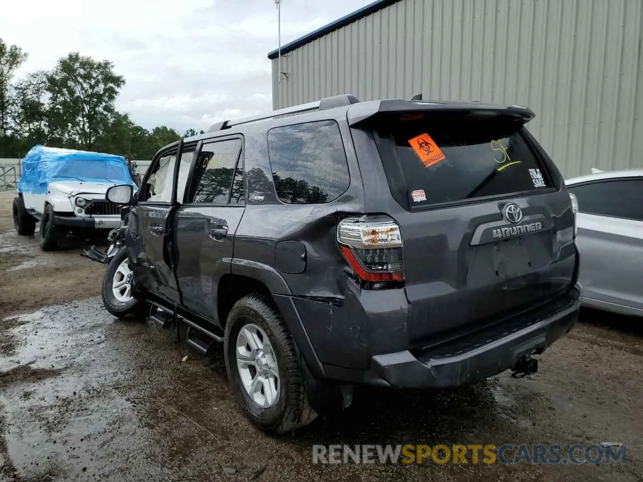 3 Фотография поврежденного автомобиля JTEEU5JR8M5241233 TOYOTA 4RUNNER 2021