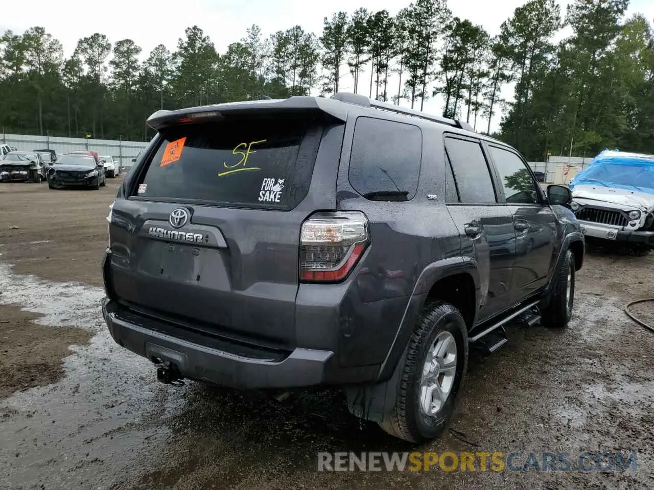 4 Фотография поврежденного автомобиля JTEEU5JR8M5241233 TOYOTA 4RUNNER 2021