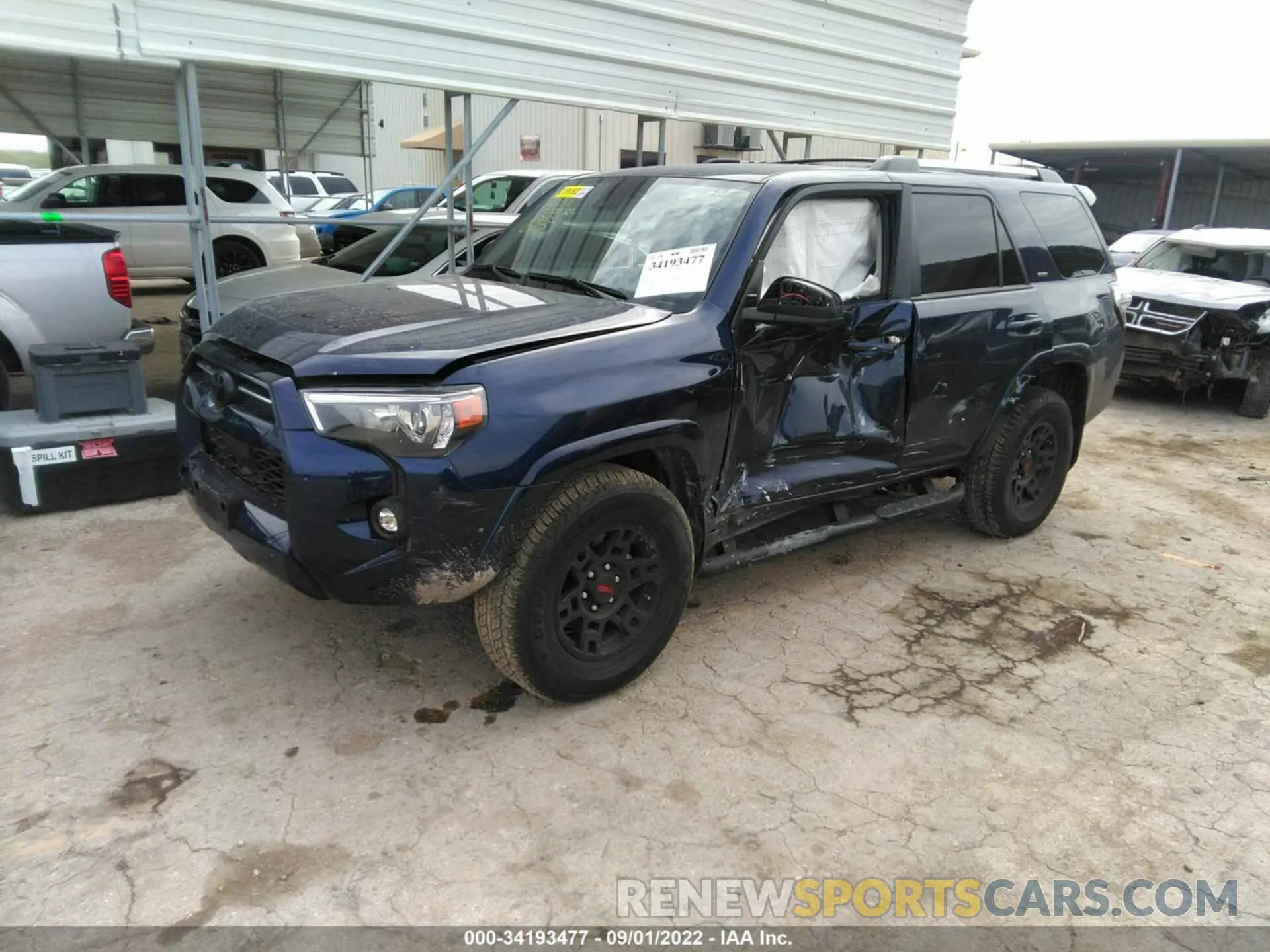 2 Photograph of a damaged car JTEEU5JR8M5250515 TOYOTA 4RUNNER 2021