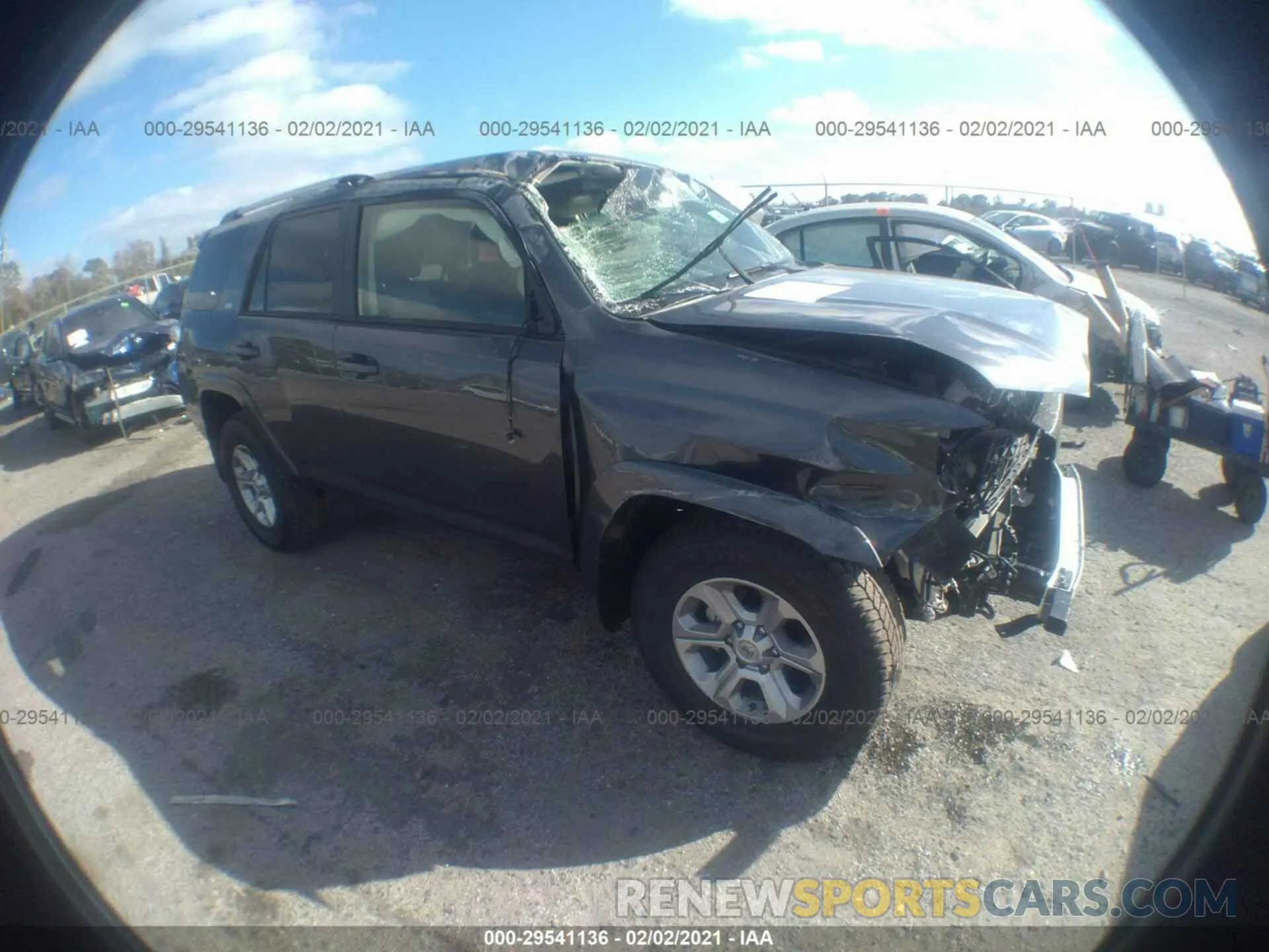 1 Photograph of a damaged car JTEEU5JR9M5237725 TOYOTA 4RUNNER 2021
