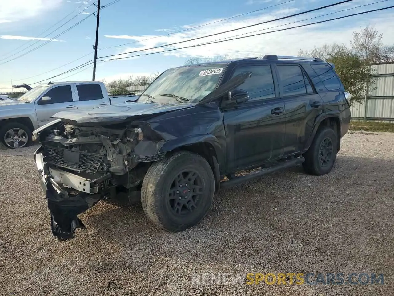 1 Photograph of a damaged car JTEFU5JR1M5234385 TOYOTA 4RUNNER 2021