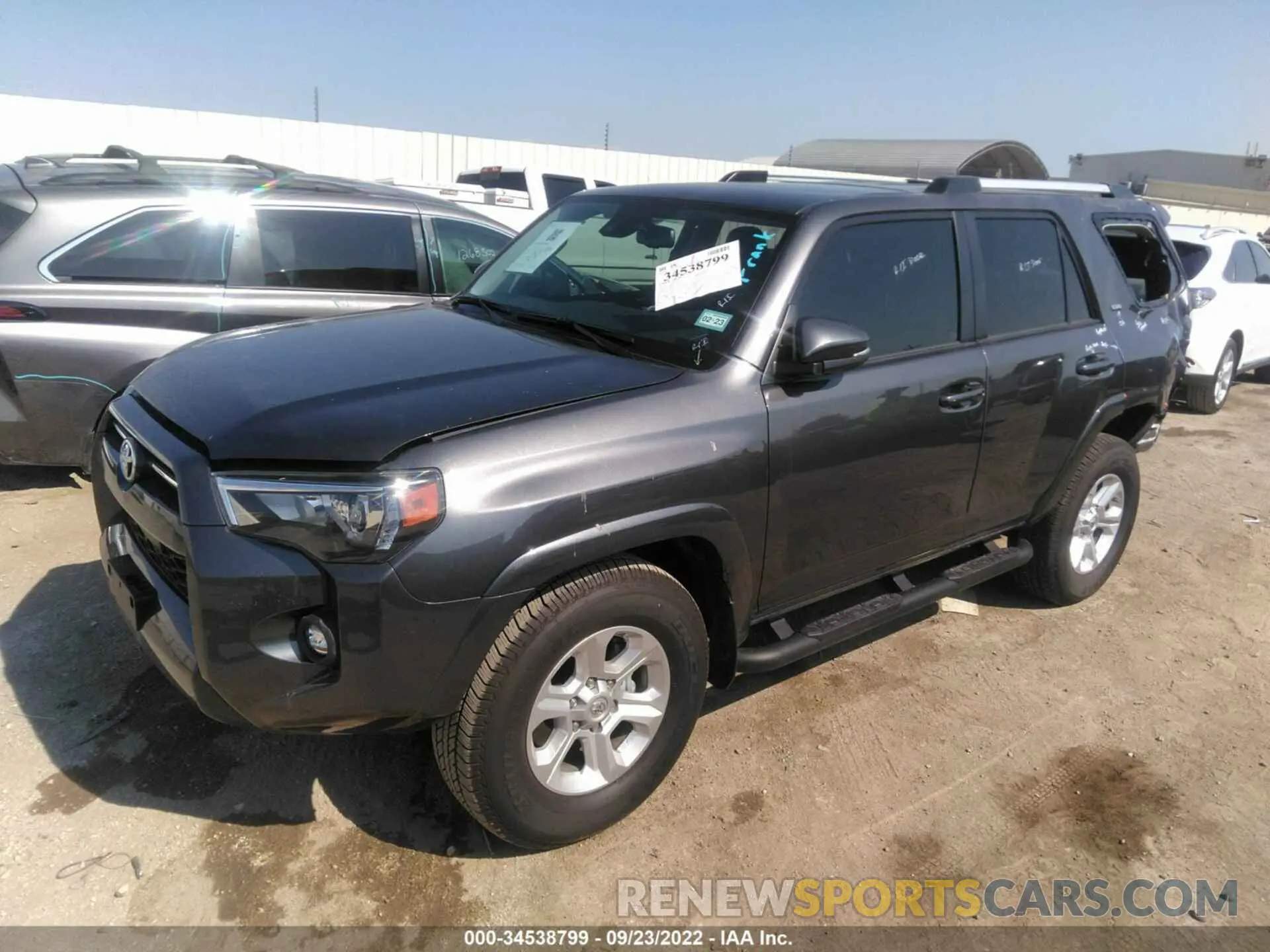 2 Photograph of a damaged car JTEFU5JR1M5235553 TOYOTA 4RUNNER 2021