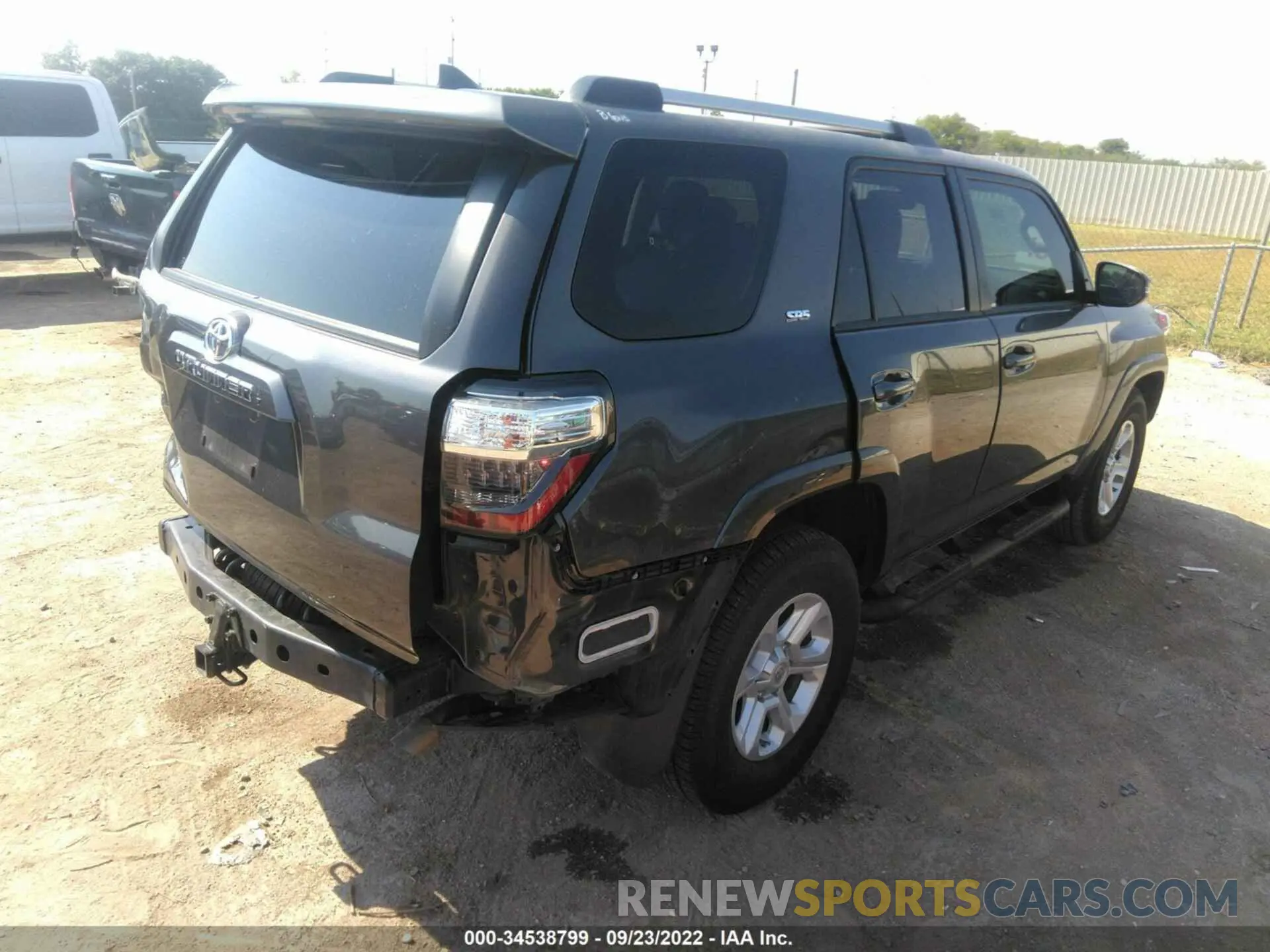 4 Photograph of a damaged car JTEFU5JR1M5235553 TOYOTA 4RUNNER 2021