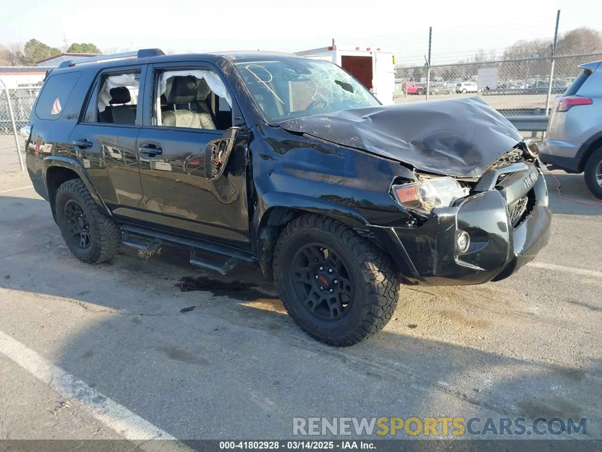 1 Photograph of a damaged car JTEFU5JR6M5240537 TOYOTA 4RUNNER 2021
