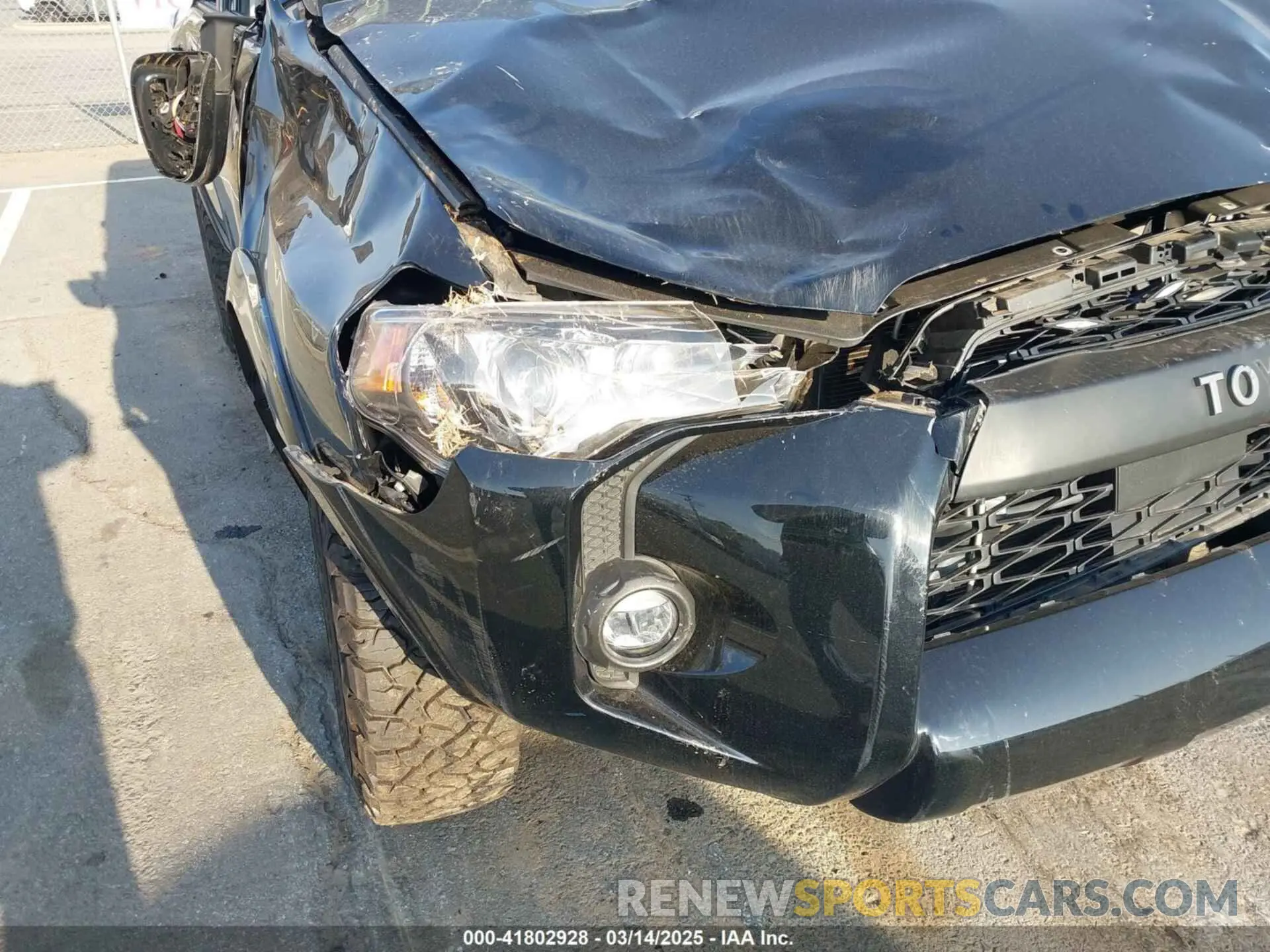 6 Photograph of a damaged car JTEFU5JR6M5240537 TOYOTA 4RUNNER 2021