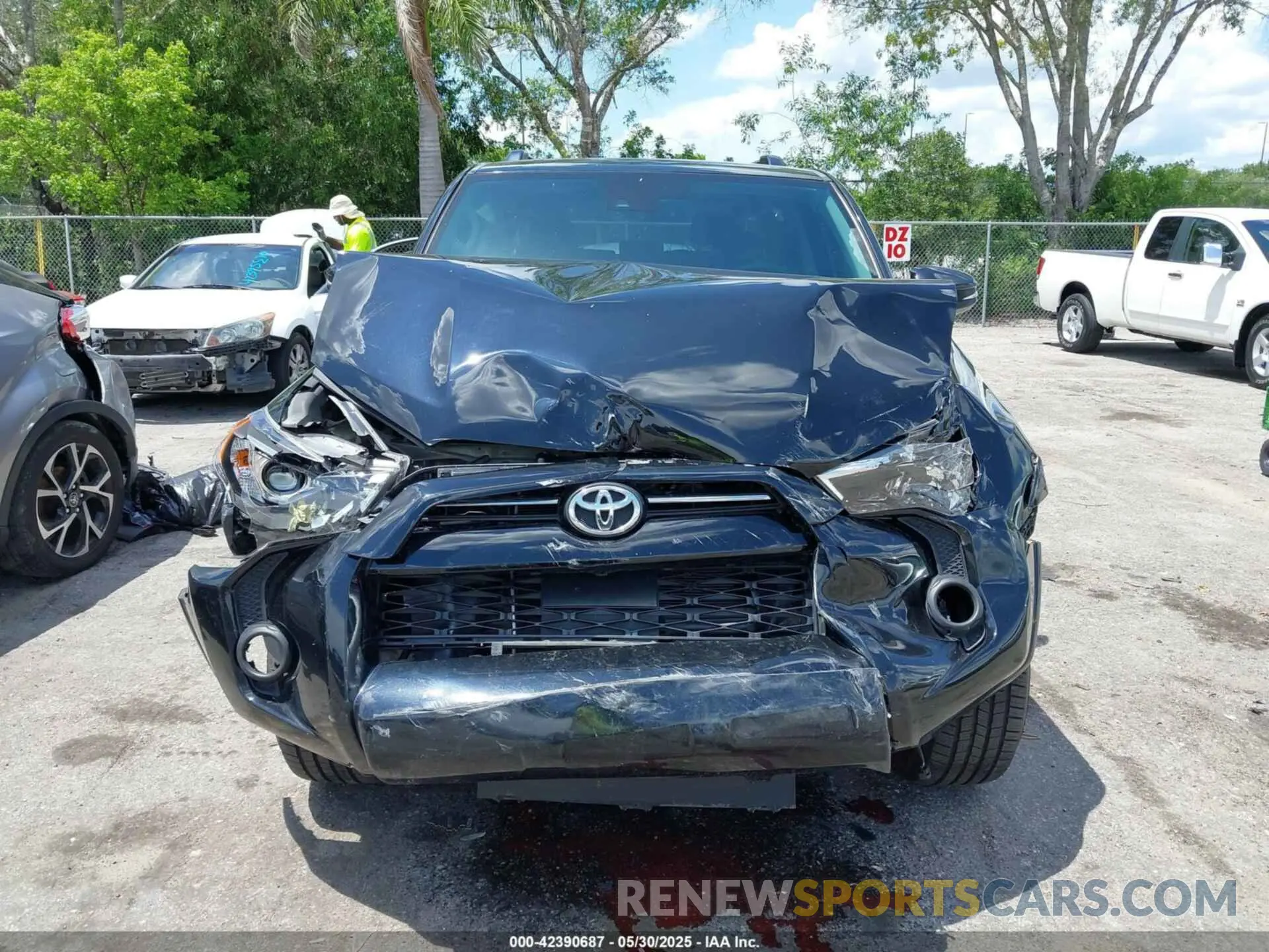 6 Фотография поврежденного автомобиля JTEFU5JR7M5239221 TOYOTA 4RUNNER 2021