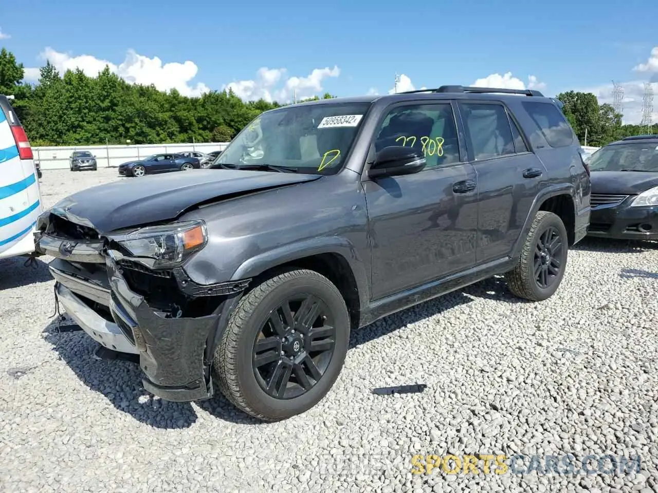 2 Фотография поврежденного автомобиля JTEJU5JR4M5906403 TOYOTA 4RUNNER 2021