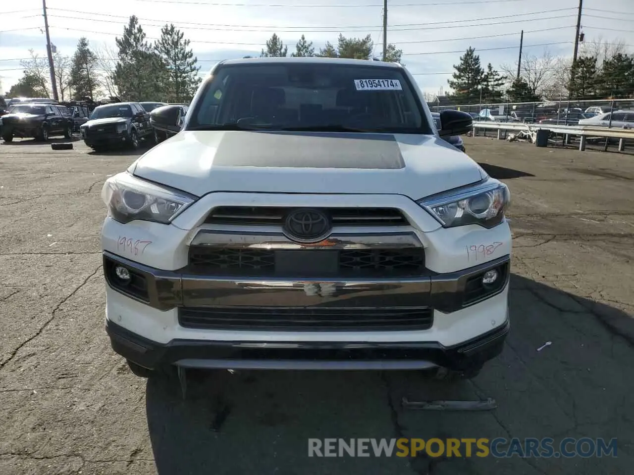 5 Фотография поврежденного автомобиля JTEJU5JR5M5878840 TOYOTA 4RUNNER 2021