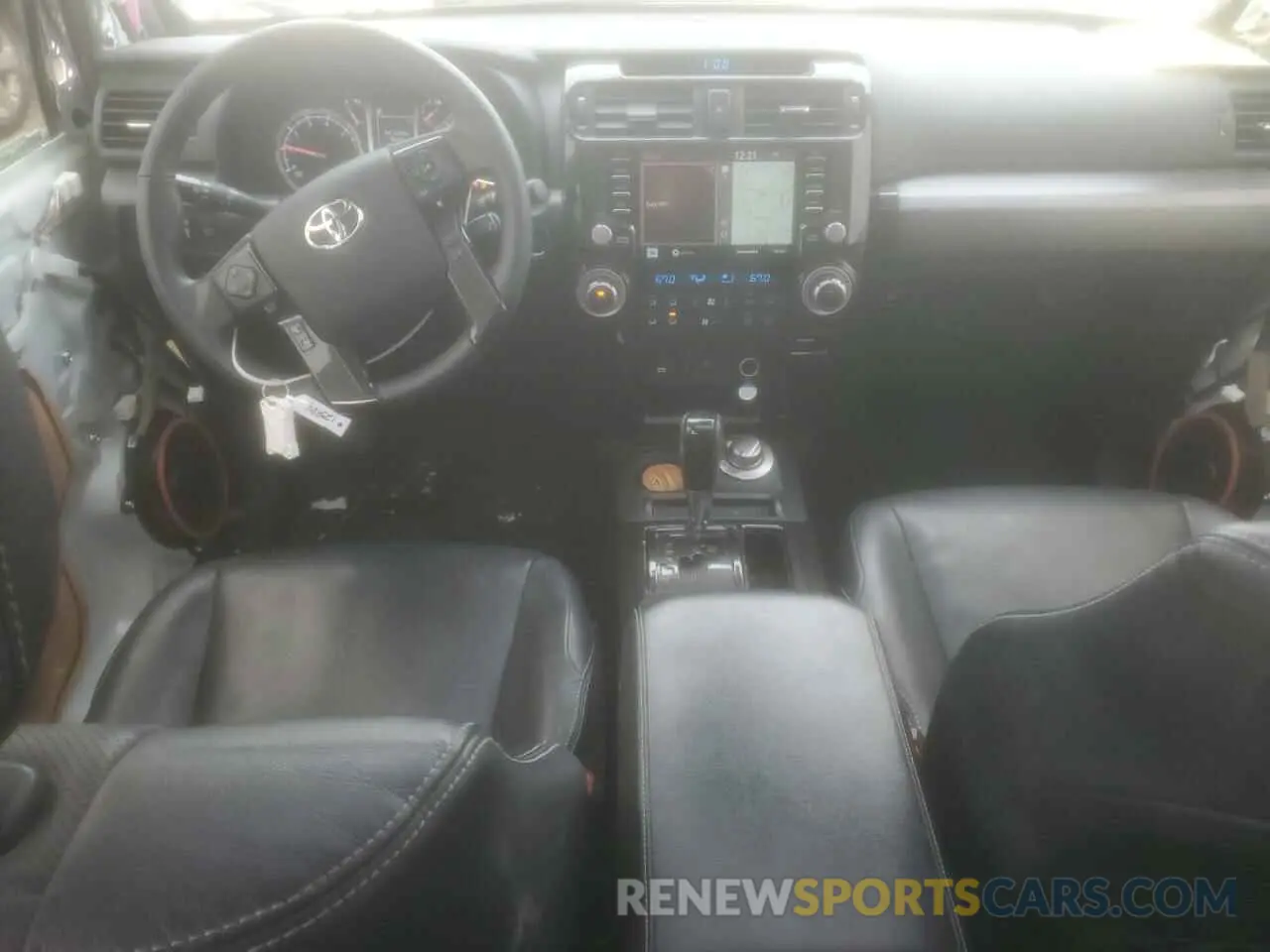 8 Фотография поврежденного автомобиля JTEJU5JR8M5843080 TOYOTA 4RUNNER 2021