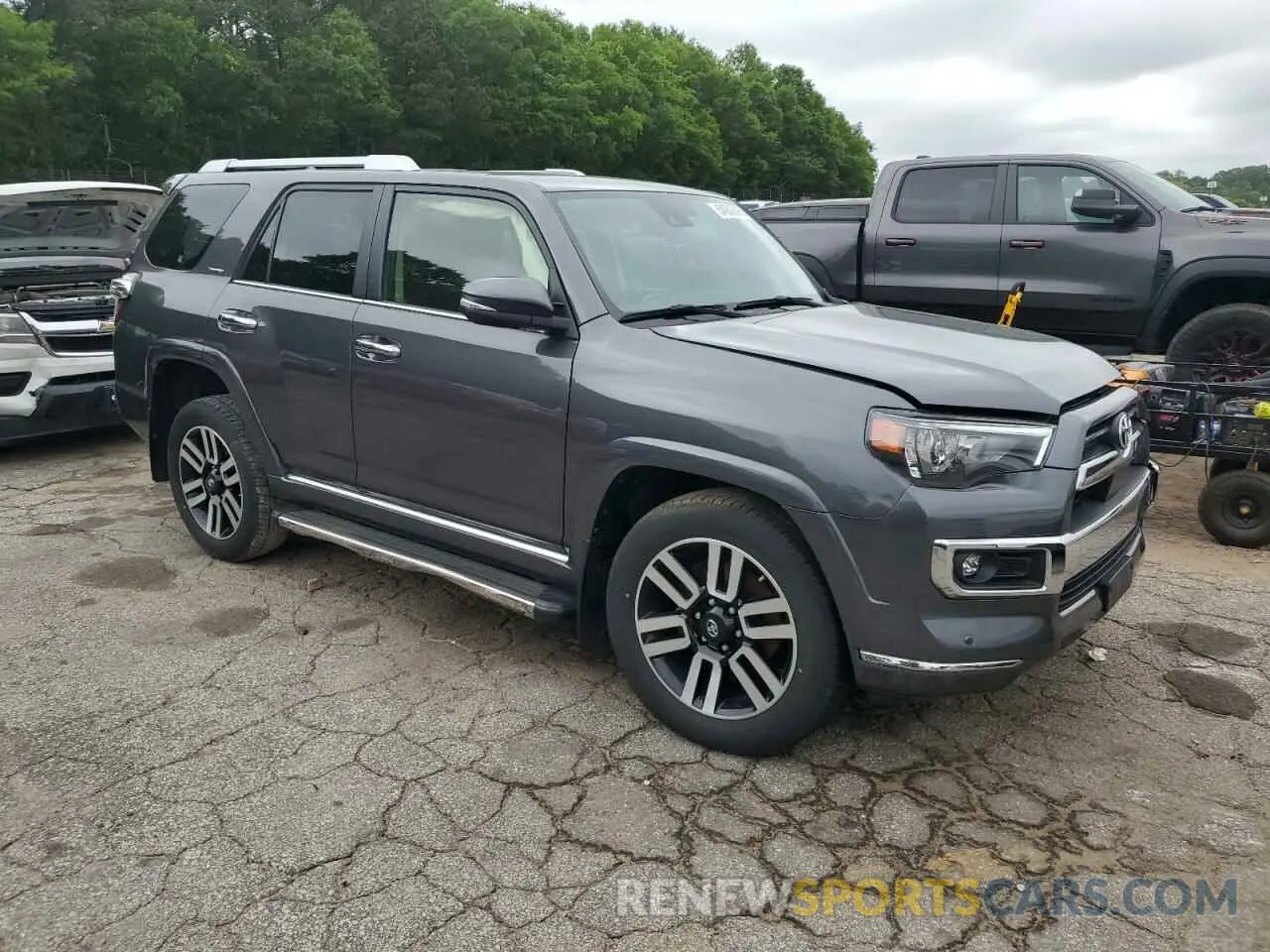 4 Фотография поврежденного автомобиля JTEKU5JR2M5847033 TOYOTA 4RUNNER 2021