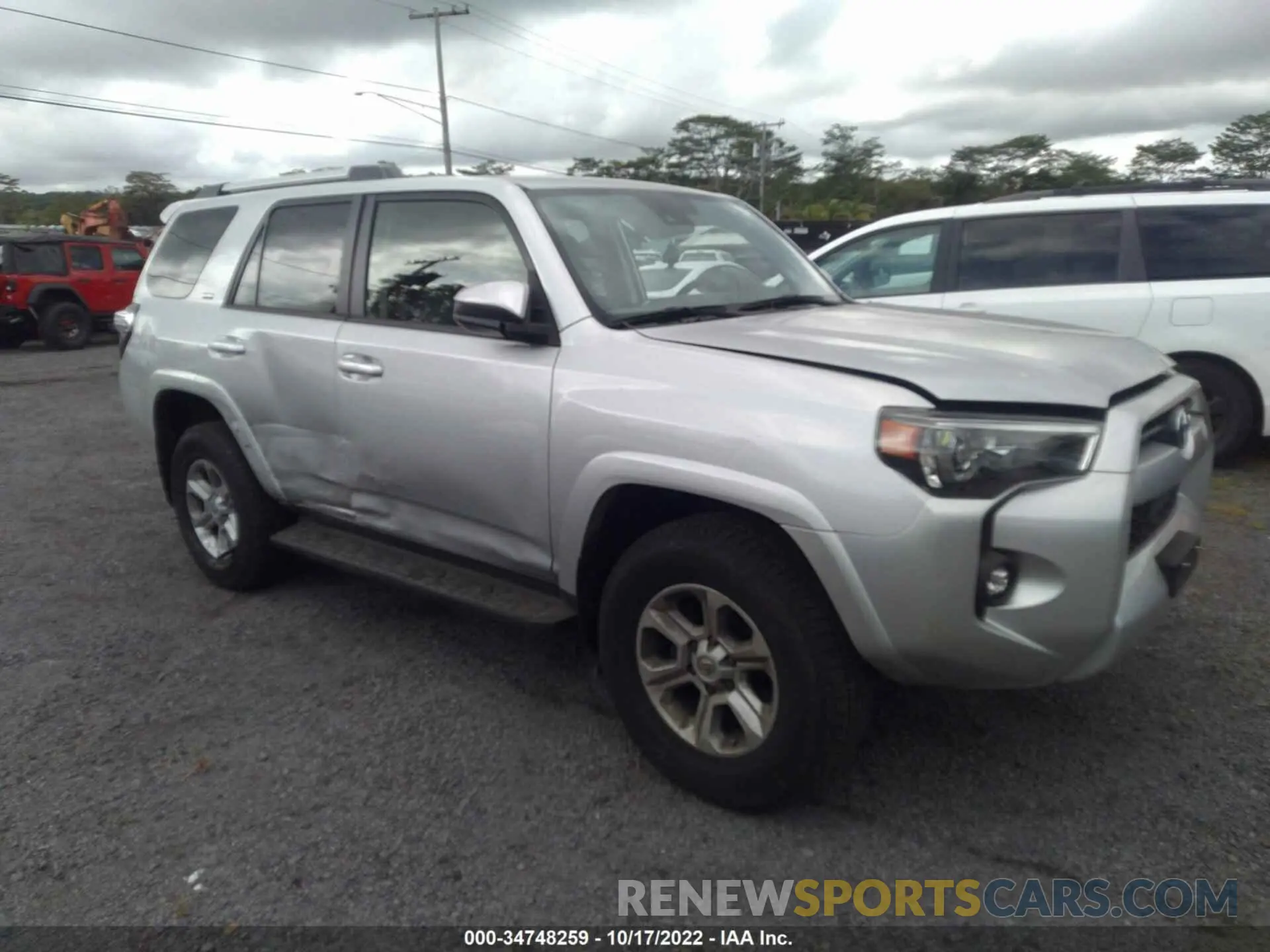 1 Photograph of a damaged car JTEMU5JR4M5909511 TOYOTA 4RUNNER 2021