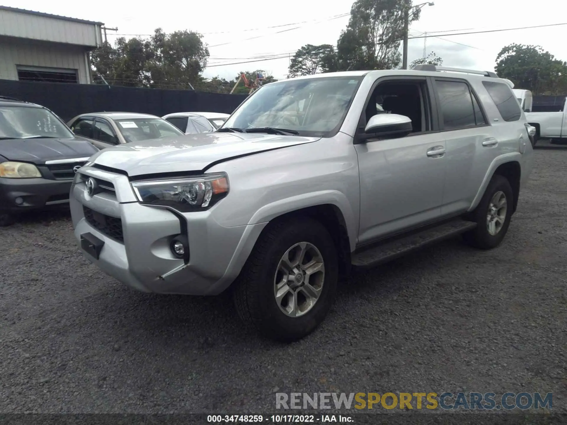 2 Photograph of a damaged car JTEMU5JR4M5909511 TOYOTA 4RUNNER 2021