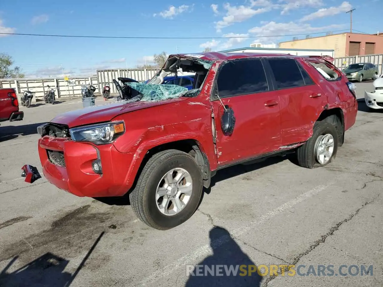 1 Фотография поврежденного автомобиля JTEMU5JR6M5882196 TOYOTA 4RUNNER 2021