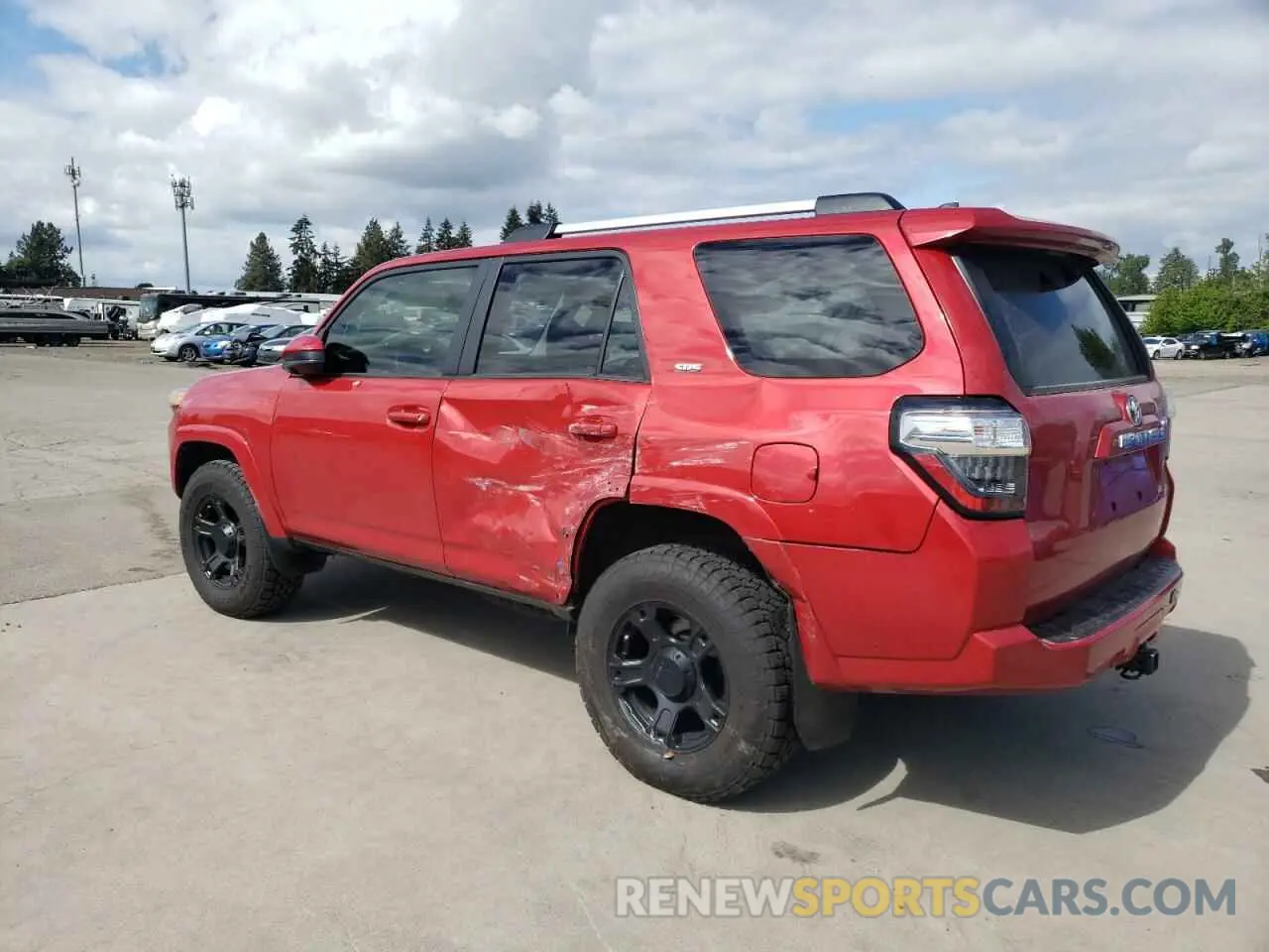 2 Фотография поврежденного автомобиля JTEMU5JR7M5949159 TOYOTA 4RUNNER 2021