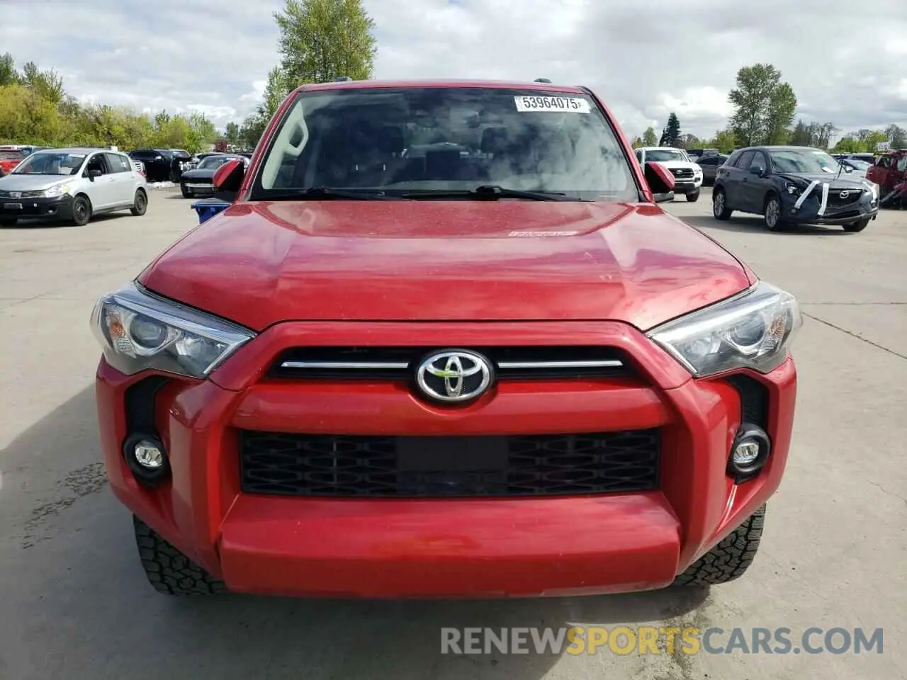 5 Фотография поврежденного автомобиля JTEMU5JR7M5949159 TOYOTA 4RUNNER 2021