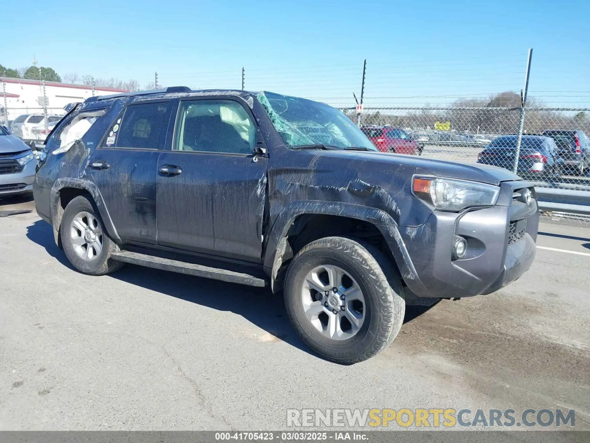 1 Photograph of a damaged car JTEMU5JR7M5953230 TOYOTA 4RUNNER 2021