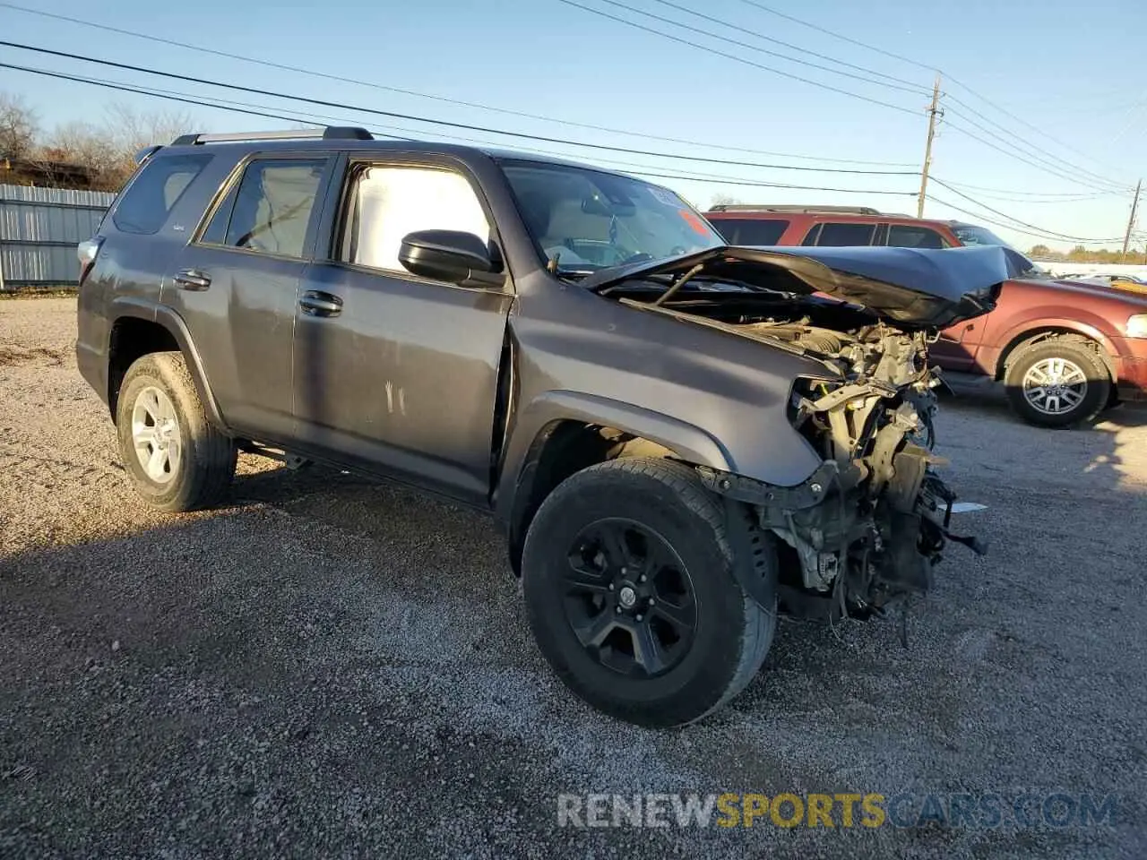 4 Фотография поврежденного автомобиля JTEMU5JR8M5866355 TOYOTA 4RUNNER 2021