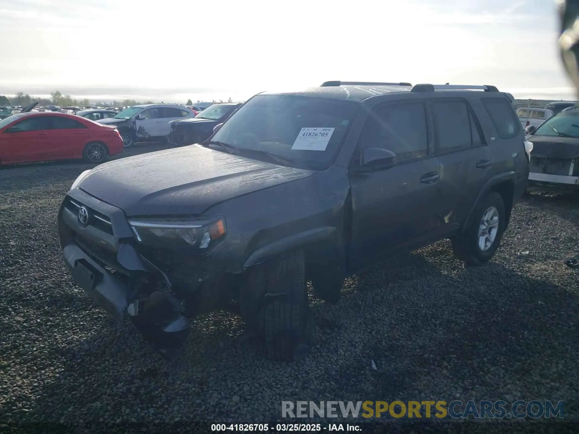2 Фотография поврежденного автомобиля JTEMU5JR8M5878358 TOYOTA 4RUNNER 2021