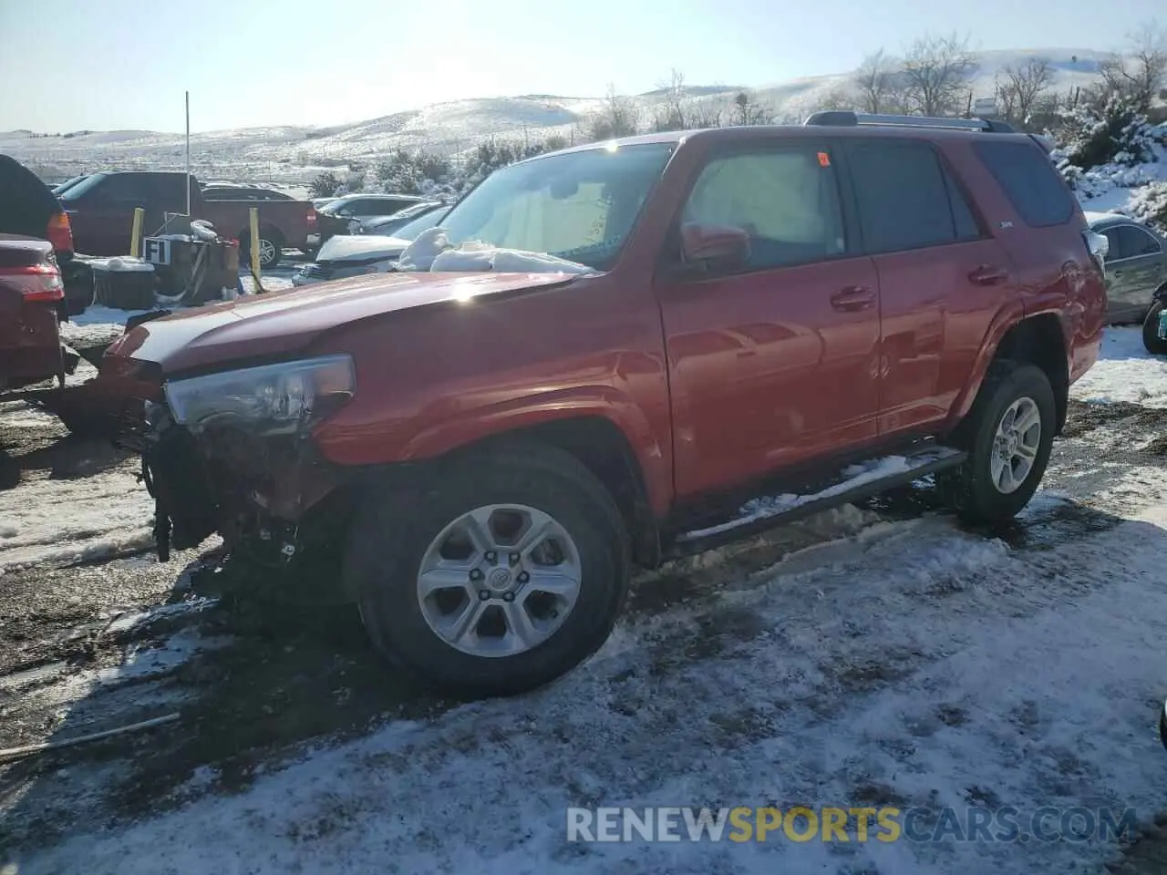 1 Photograph of a damaged car JTEMU5JR8M5932371 TOYOTA 4RUNNER 2021
