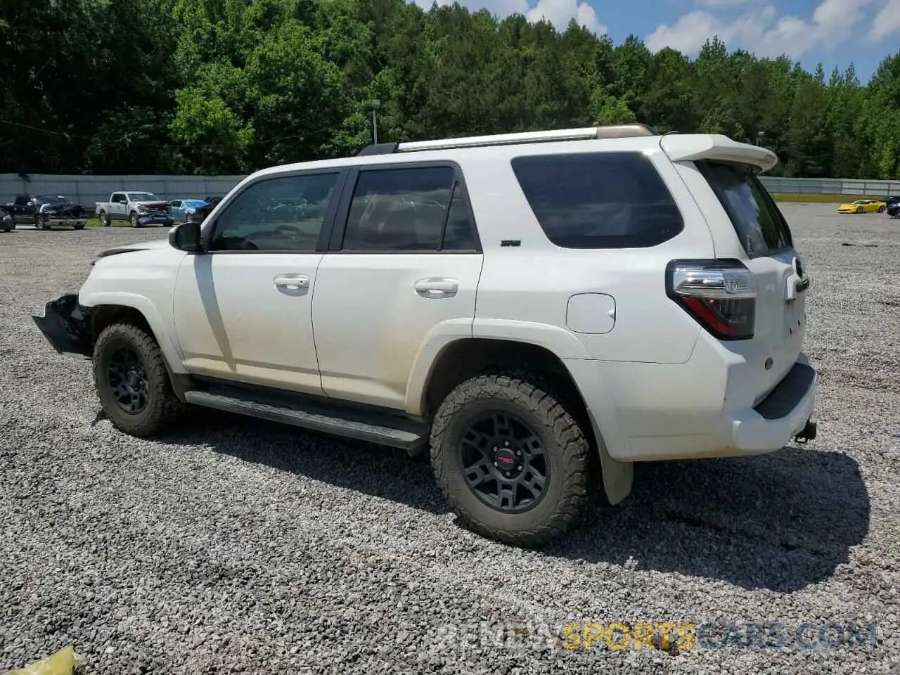 2 Фотография поврежденного автомобиля JTEMU5JRXM5915622 TOYOTA 4RUNNER 2021