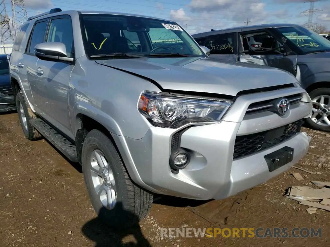 1 Фотография поврежденного автомобиля JTENU5JR2M5912184 TOYOTA 4RUNNER 2021