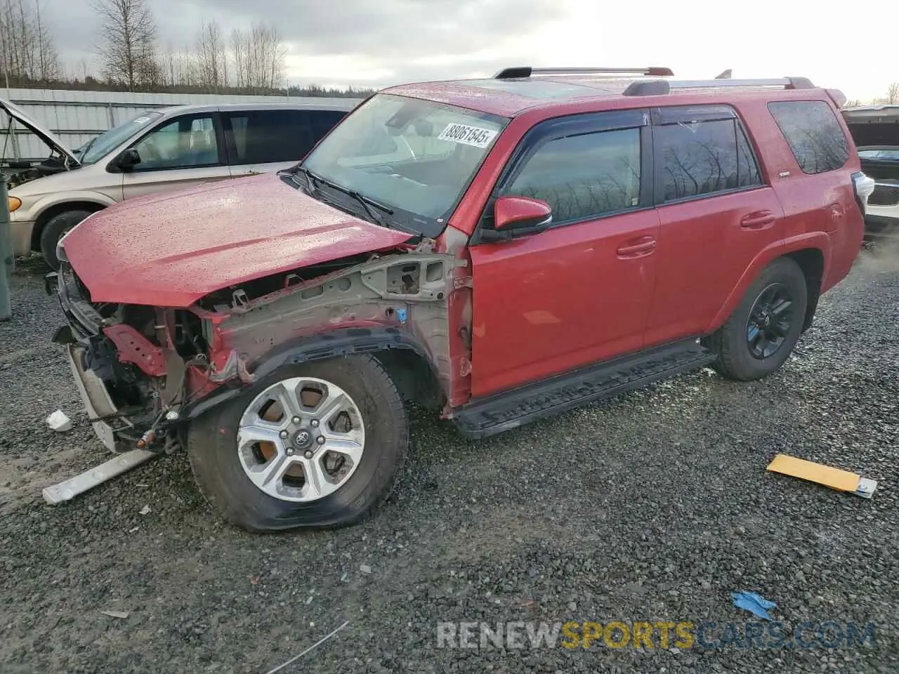 1 Фотография поврежденного автомобиля JTENU5JR2M5925307 TOYOTA 4RUNNER 2021