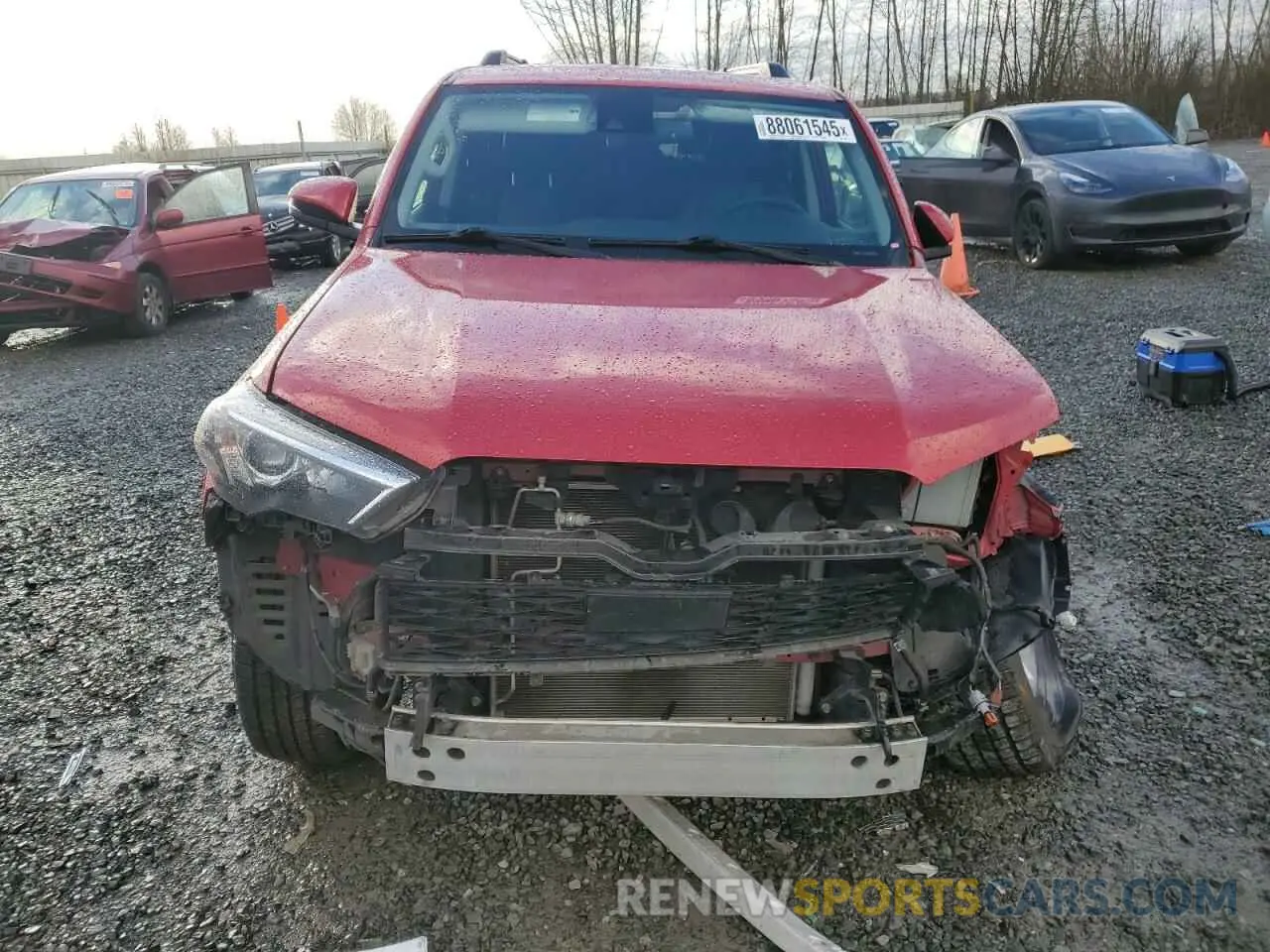 5 Фотография поврежденного автомобиля JTENU5JR2M5925307 TOYOTA 4RUNNER 2021