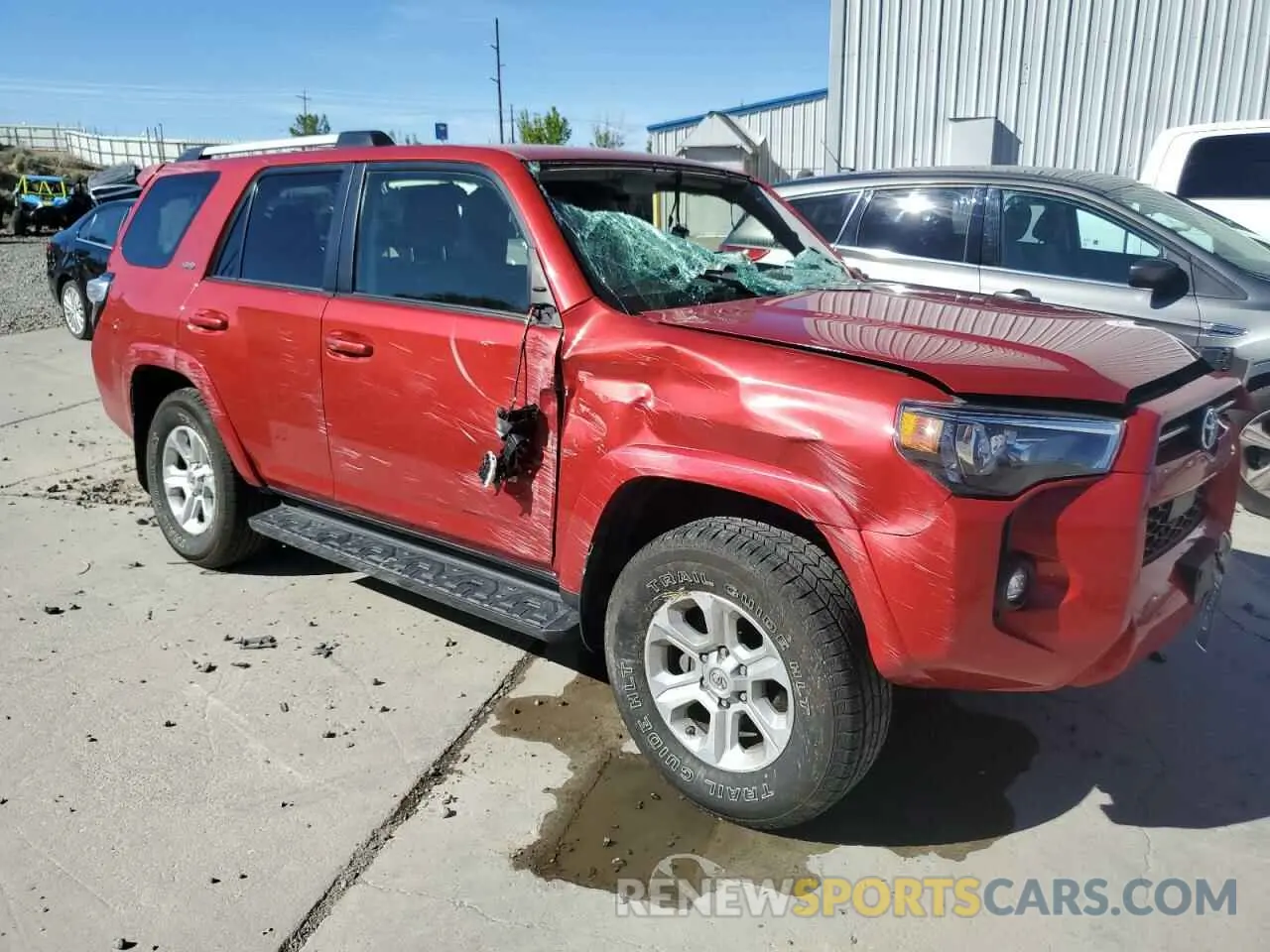 4 Photograph of a damaged car JTENU5JR2M5933424 TOYOTA 4RUNNER 2021