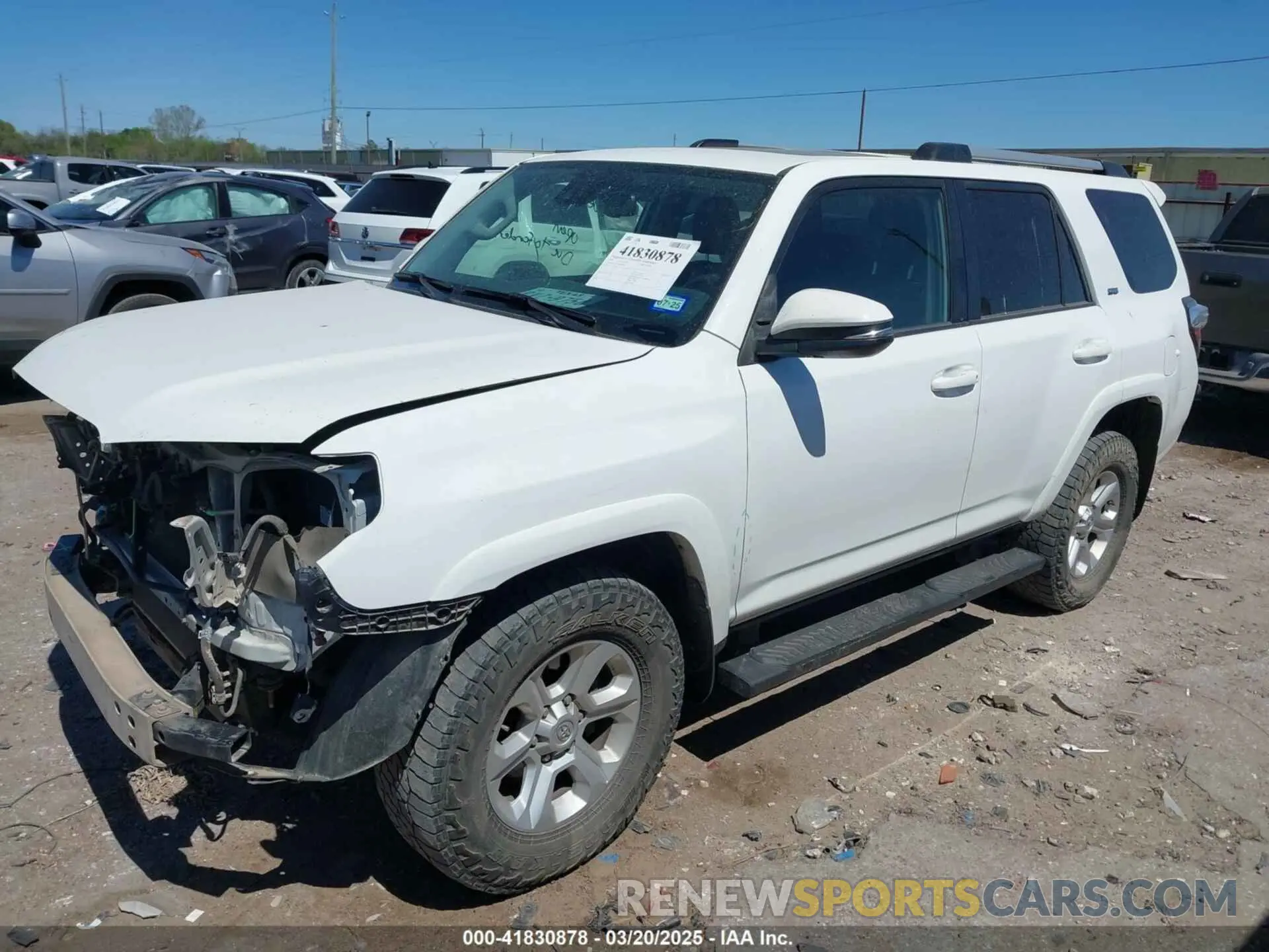 2 Фотография поврежденного автомобиля JTENU5JR5M5954431 TOYOTA 4RUNNER 2021