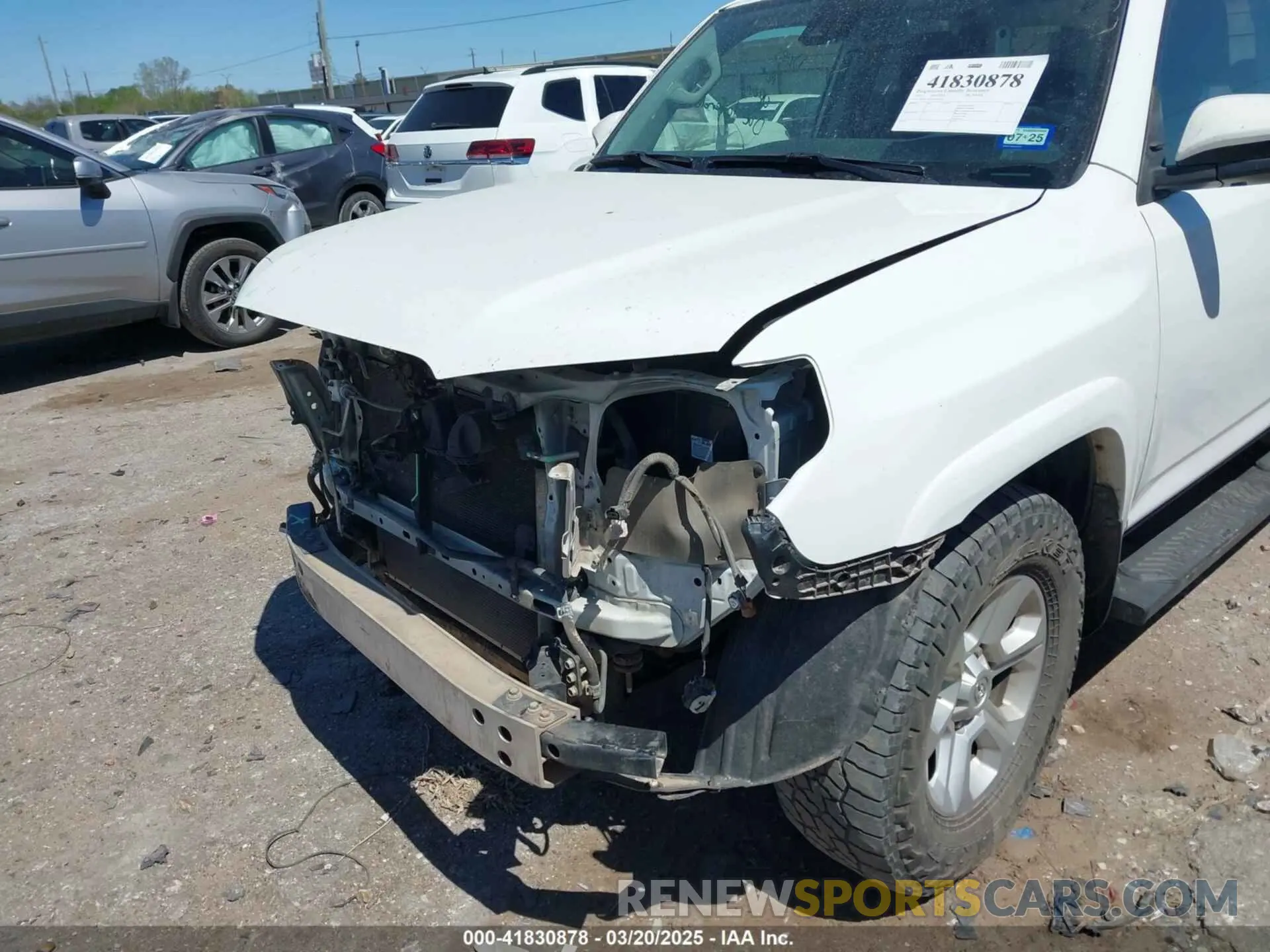 6 Фотография поврежденного автомобиля JTENU5JR5M5954431 TOYOTA 4RUNNER 2021
