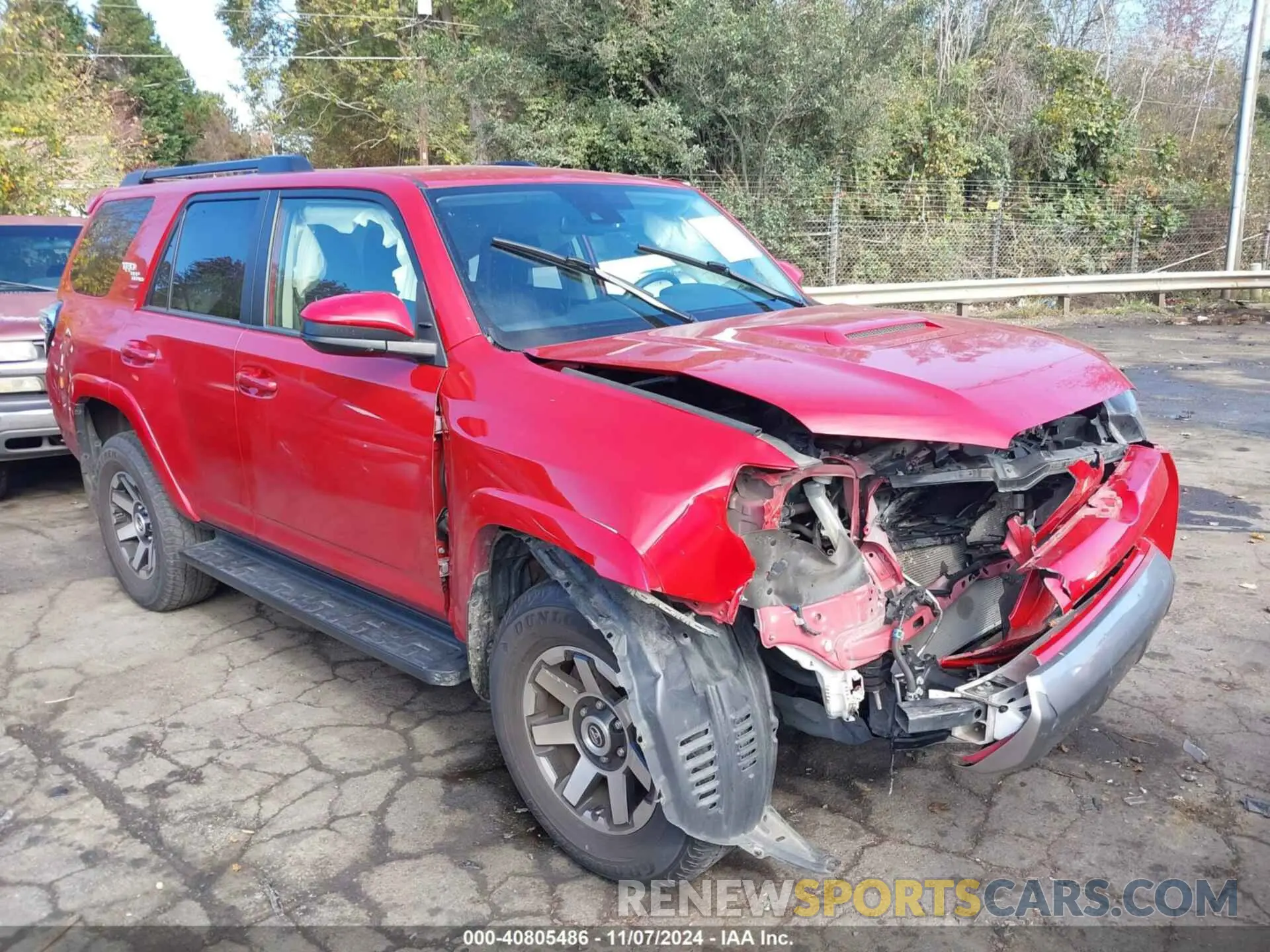 1 Photograph of a damaged car JTEPU5JR0M5929414 TOYOTA 4RUNNER 2021