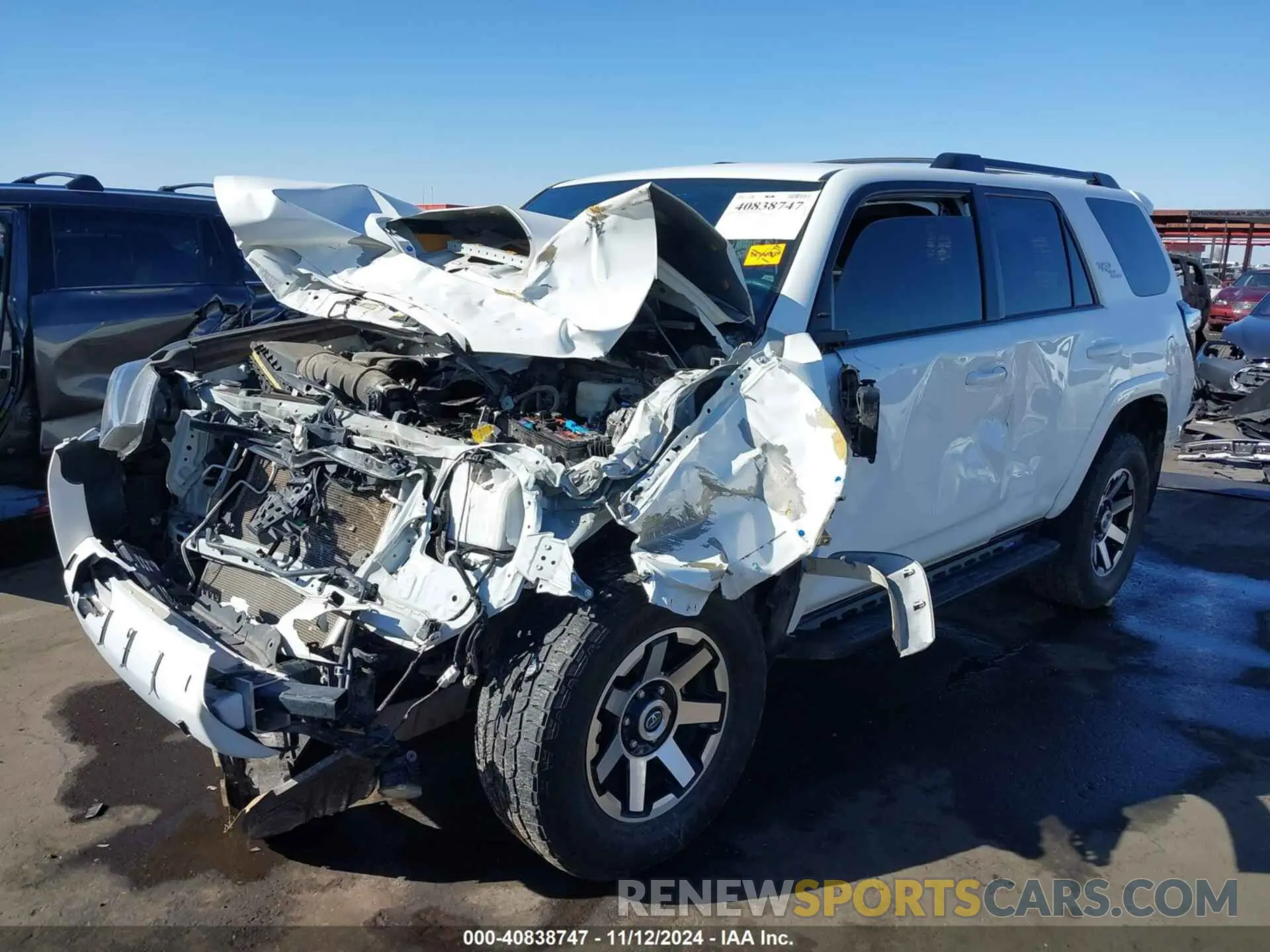 2 Photograph of a damaged car JTEPU5JR1M5853363 TOYOTA 4RUNNER 2021