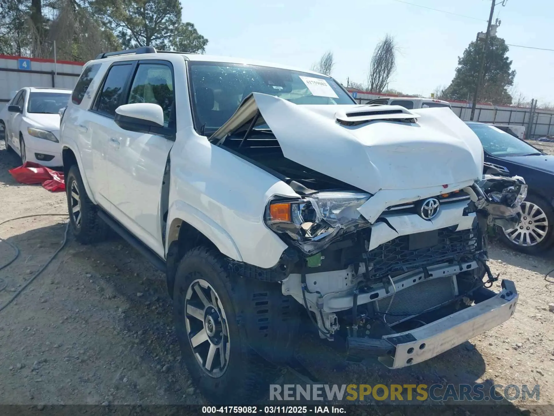 6 Фотография поврежденного автомобиля JTEPU5JR4M5838551 TOYOTA 4RUNNER 2021