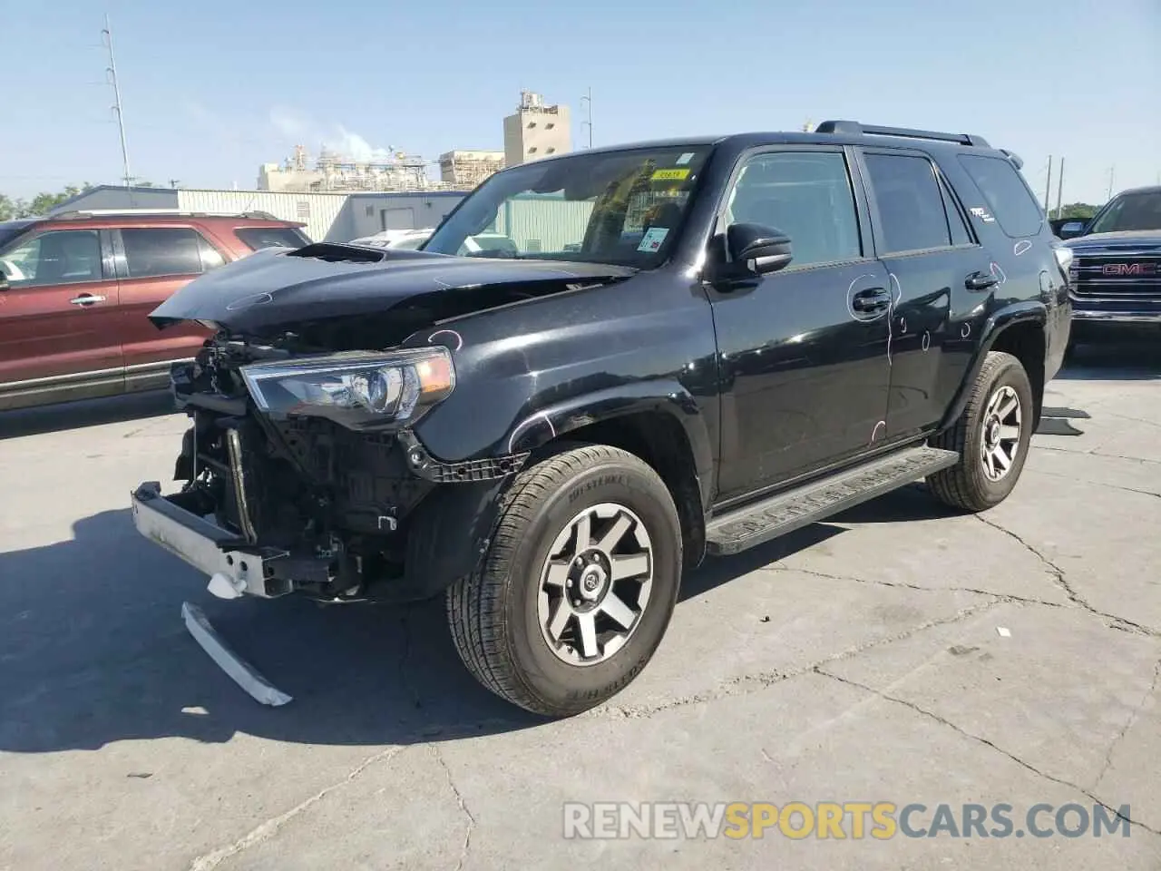 1 Photograph of a damaged car JTEPU5JR8M5905765 TOYOTA 4RUNNER 2021