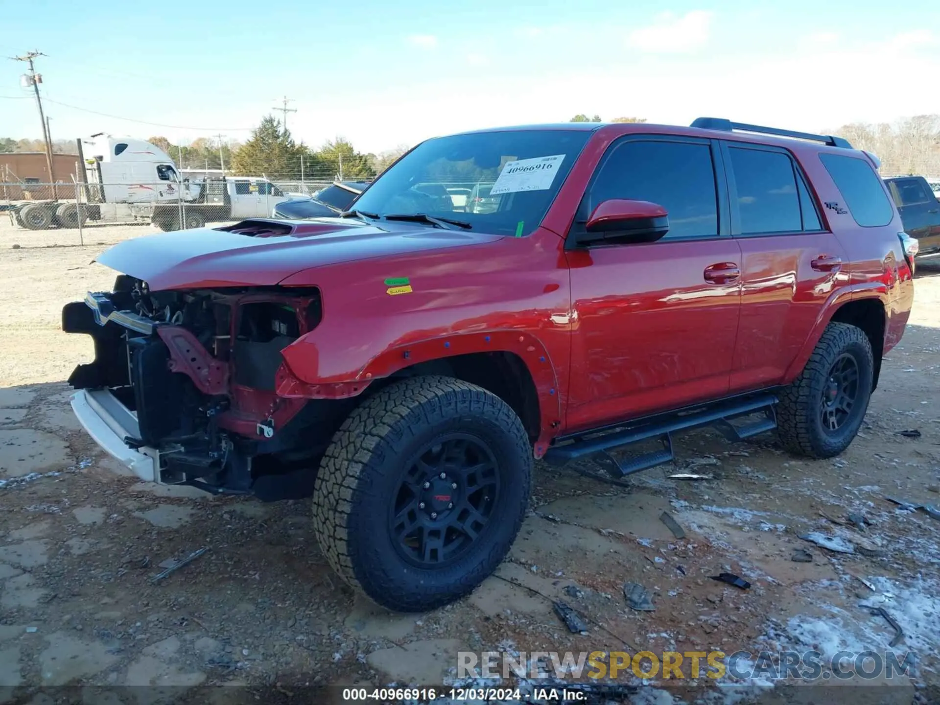 4 Фотография поврежденного автомобиля JTEPU5JRXM5886619 TOYOTA 4RUNNER 2021