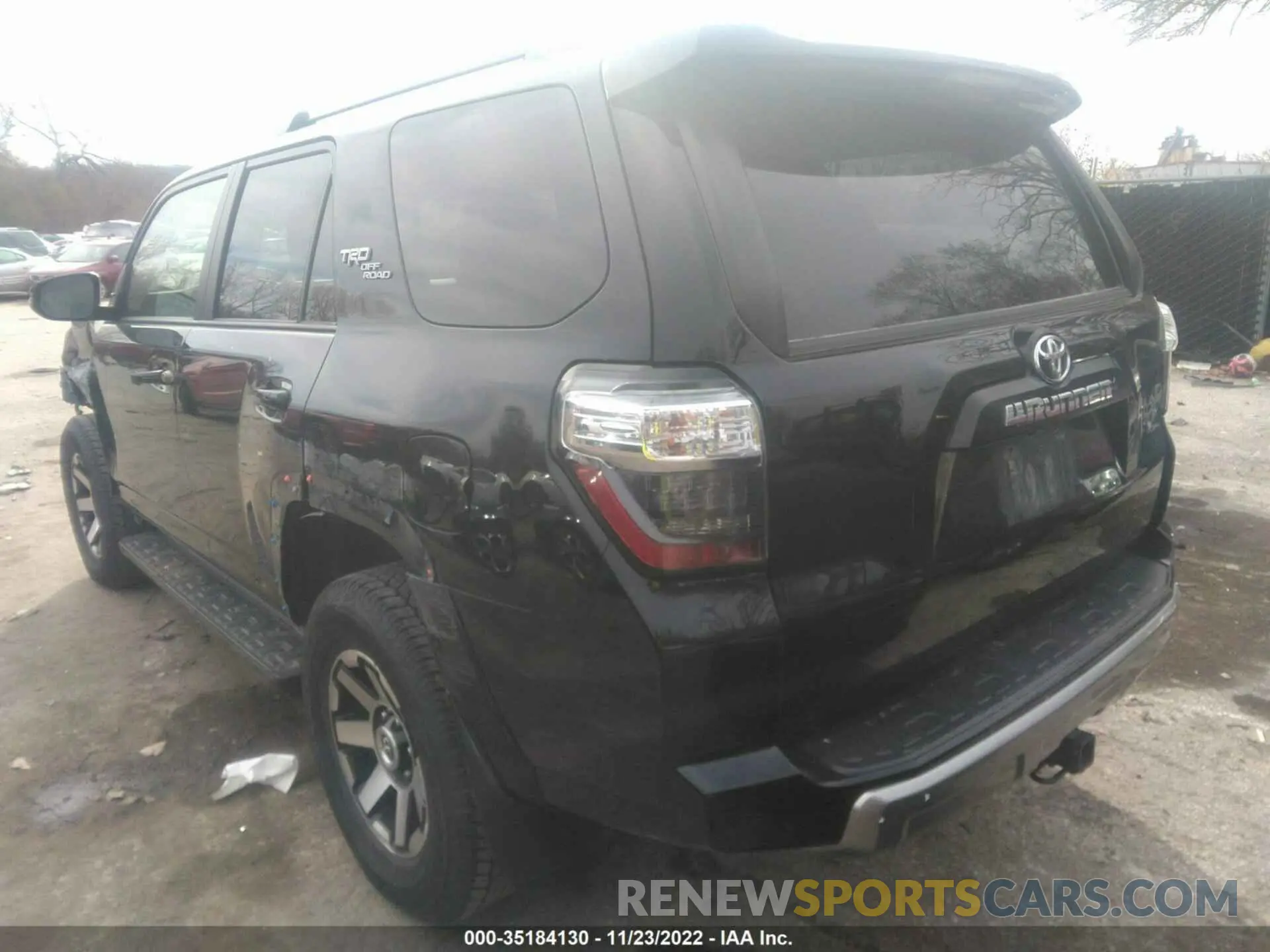 3 Photograph of a damaged car JTERU5JR4M5932311 TOYOTA 4RUNNER 2021