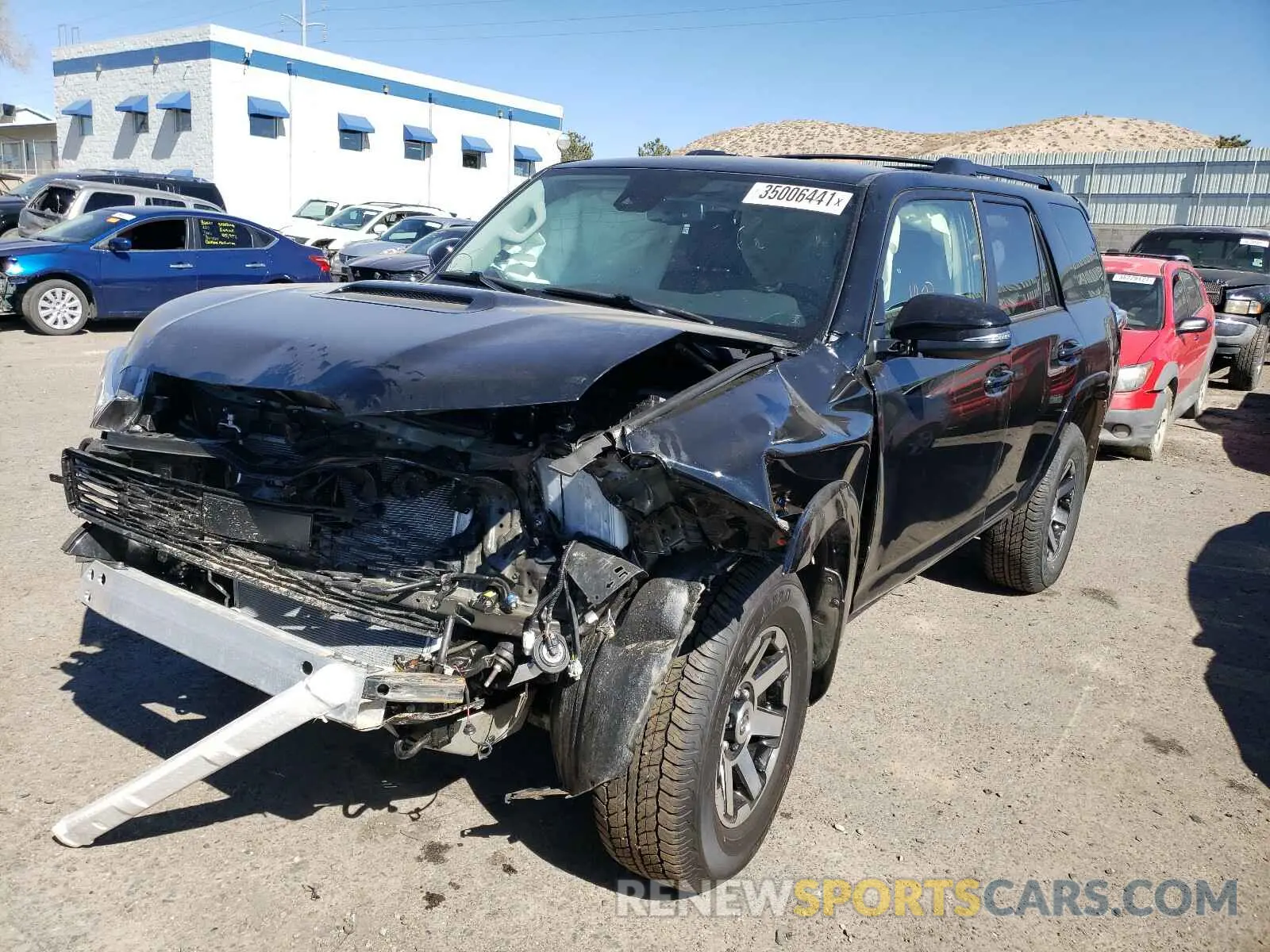 2 Photograph of a damaged car JTERU5JR6M5873570 TOYOTA 4RUNNER 2021