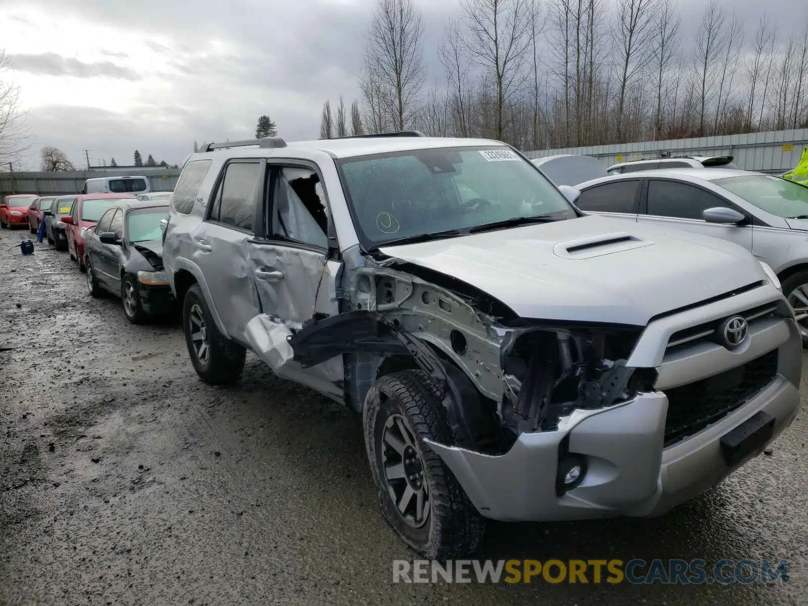 1 Photograph of a damaged car JTERU5JR8M5846788 TOYOTA 4RUNNER 2021