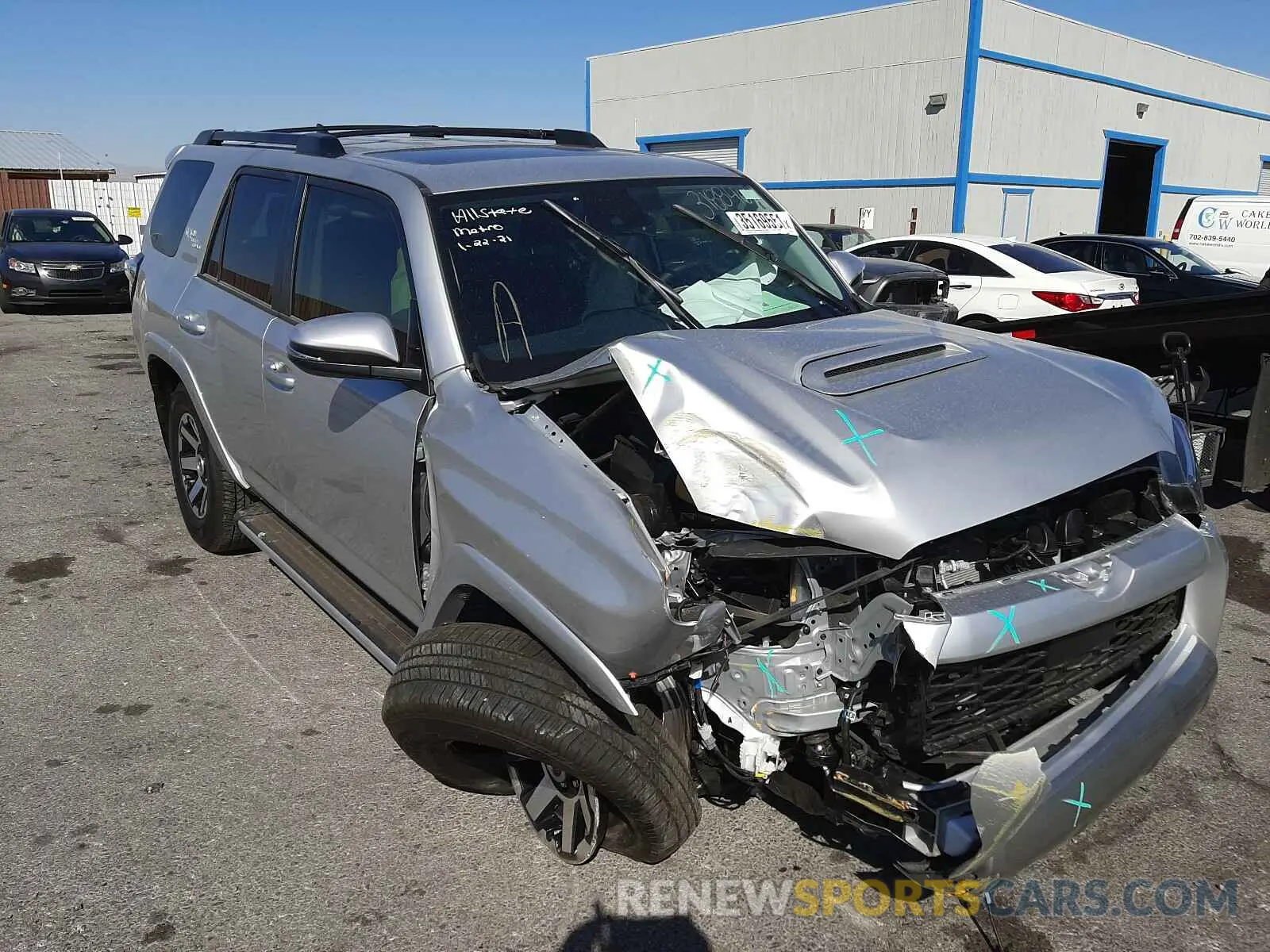1 Photograph of a damaged car JTERU5JR8M5877698 TOYOTA 4RUNNER 2021