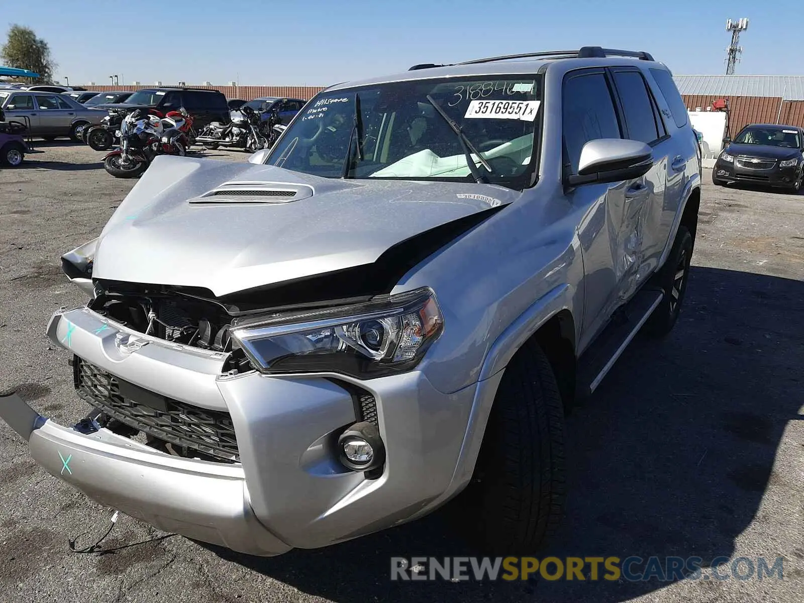 2 Photograph of a damaged car JTERU5JR8M5877698 TOYOTA 4RUNNER 2021