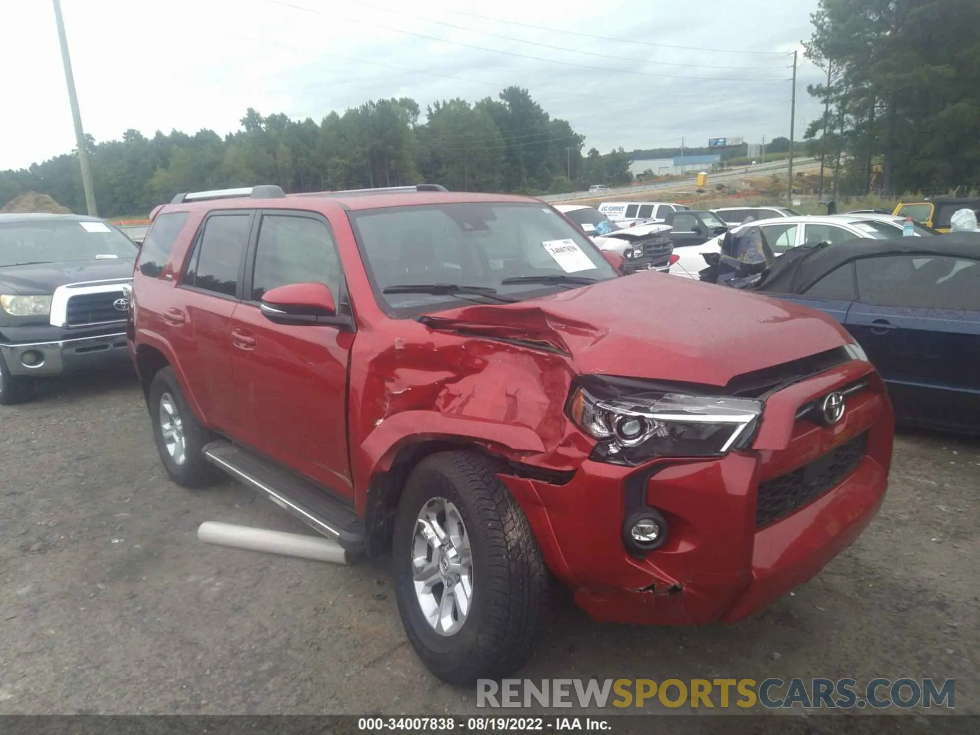 1 Фотография поврежденного автомобиля JTEFU5JR6N5252320 TOYOTA 4RUNNER 2022