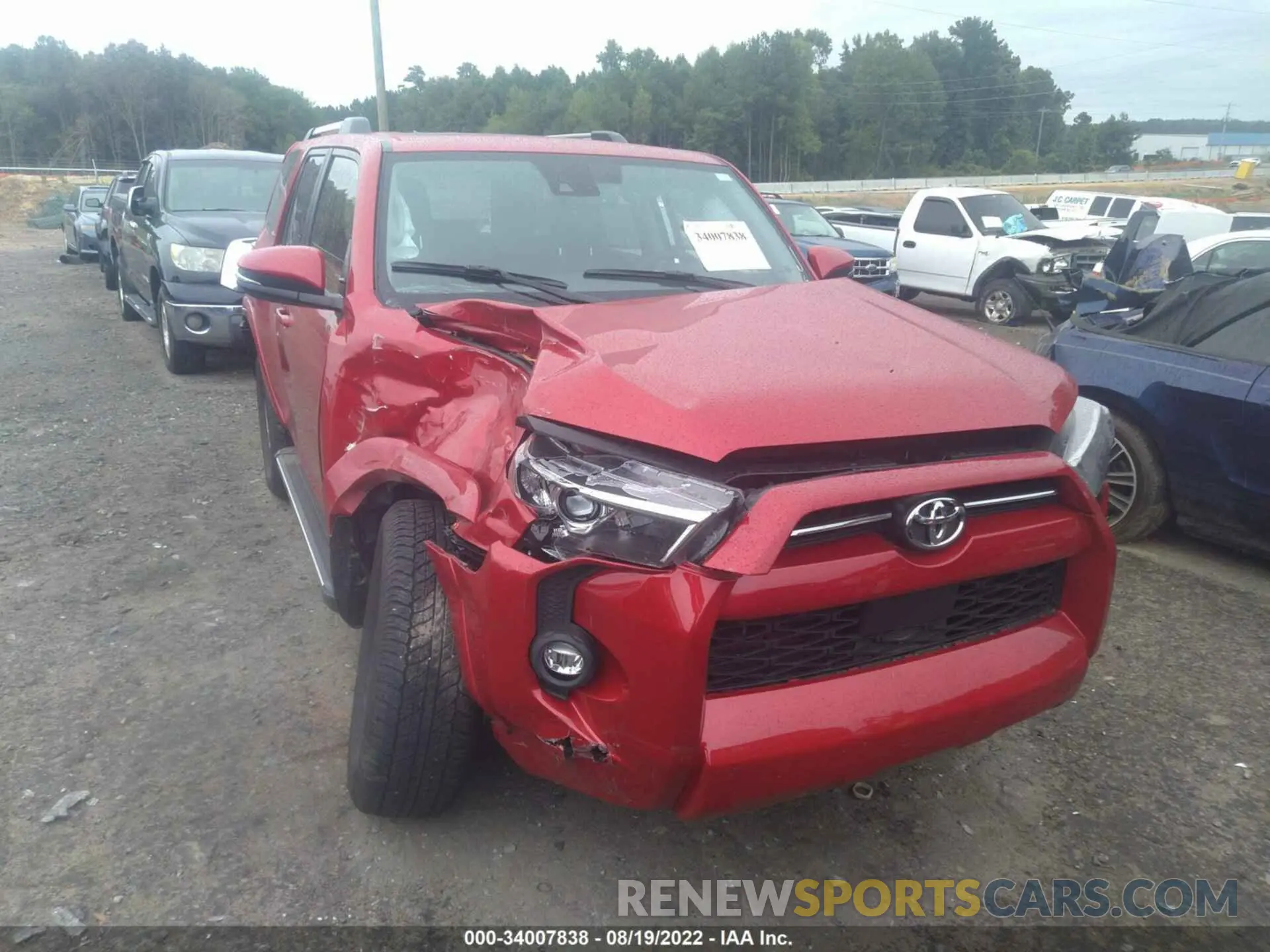 6 Фотография поврежденного автомобиля JTEFU5JR6N5252320 TOYOTA 4RUNNER 2022