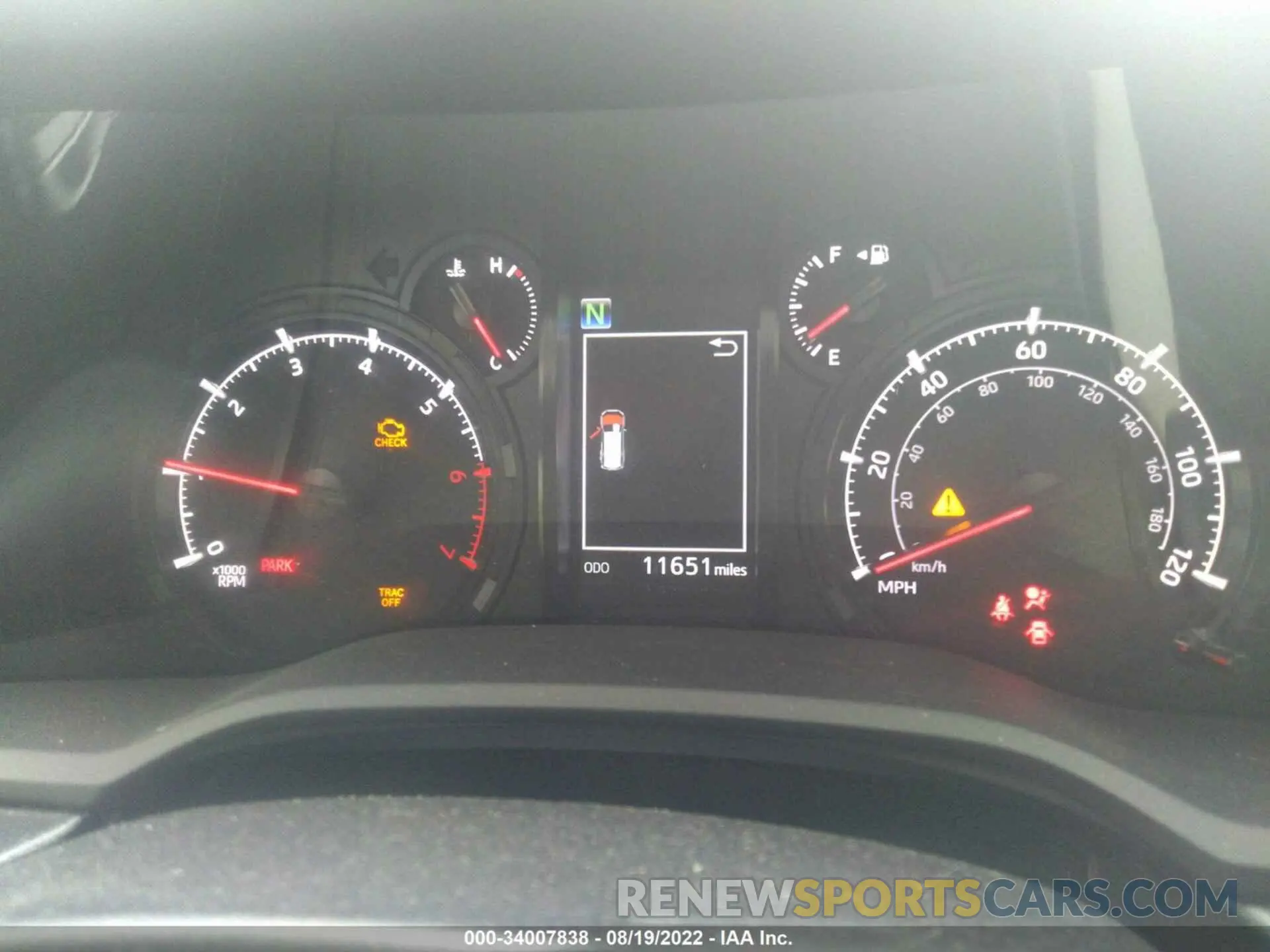 7 Фотография поврежденного автомобиля JTEFU5JR6N5252320 TOYOTA 4RUNNER 2022