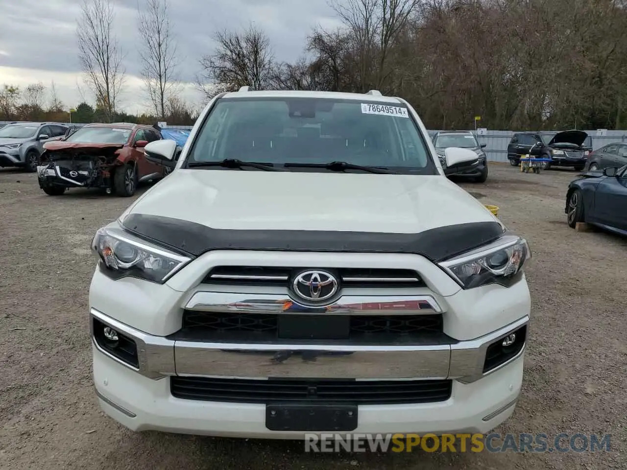 5 Фотография поврежденного автомобиля JTEKU5JR5N5989457 TOYOTA 4RUNNER 2022